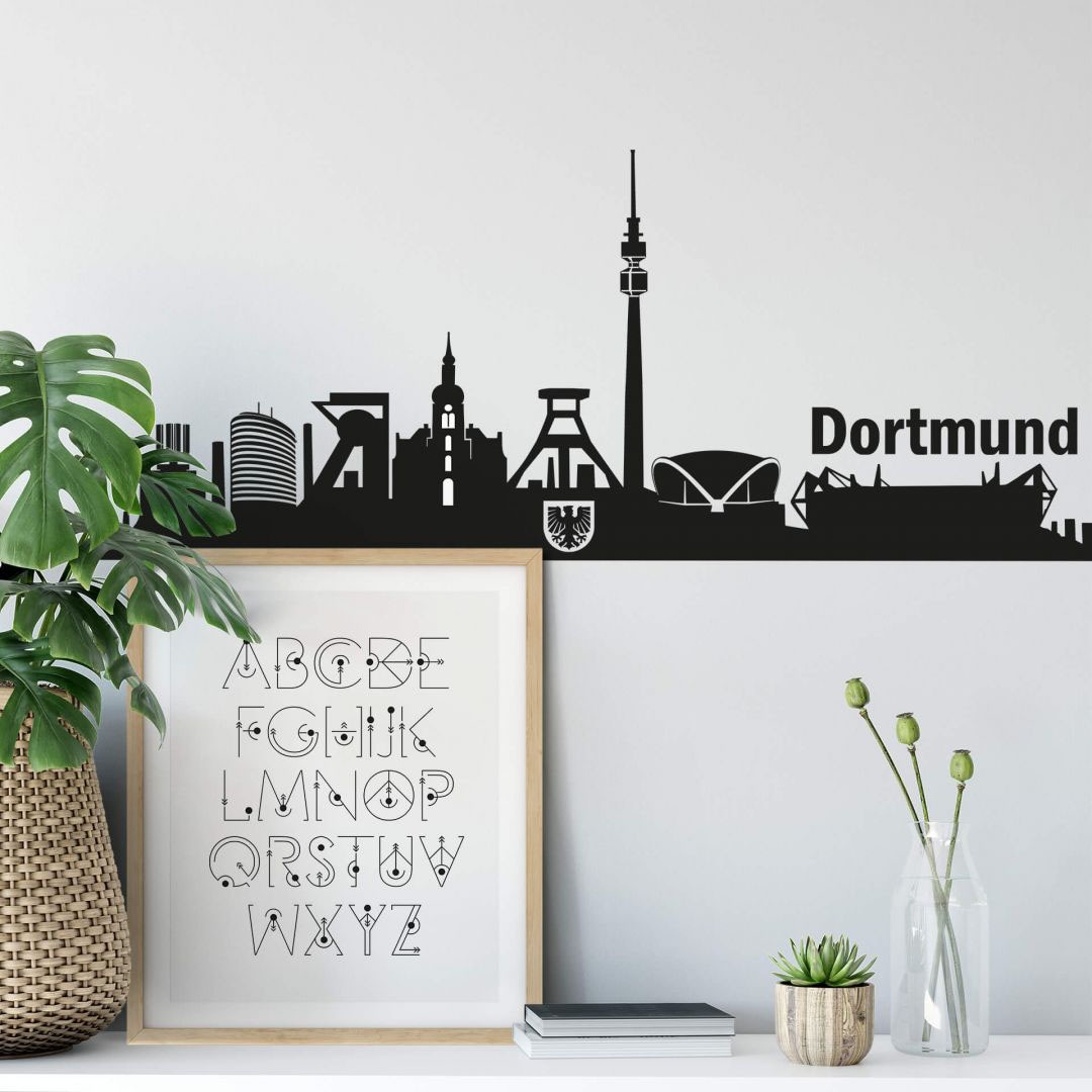 Wandtattoo »XXL Dortmund | 90cm«, Wall-Art St.) kaufen BAUR (1 Skyline Stadt