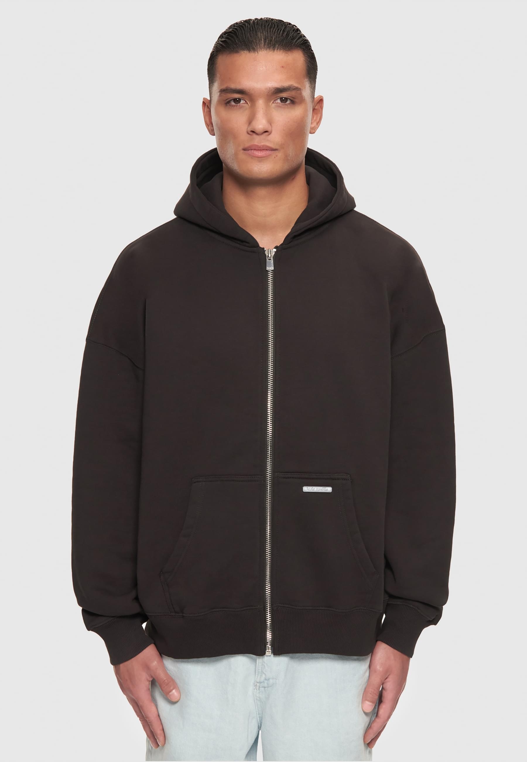 Dropsize Sweatjacke »Dropsize Herren Bazix Republiq Super Heavy Rib Zipper«