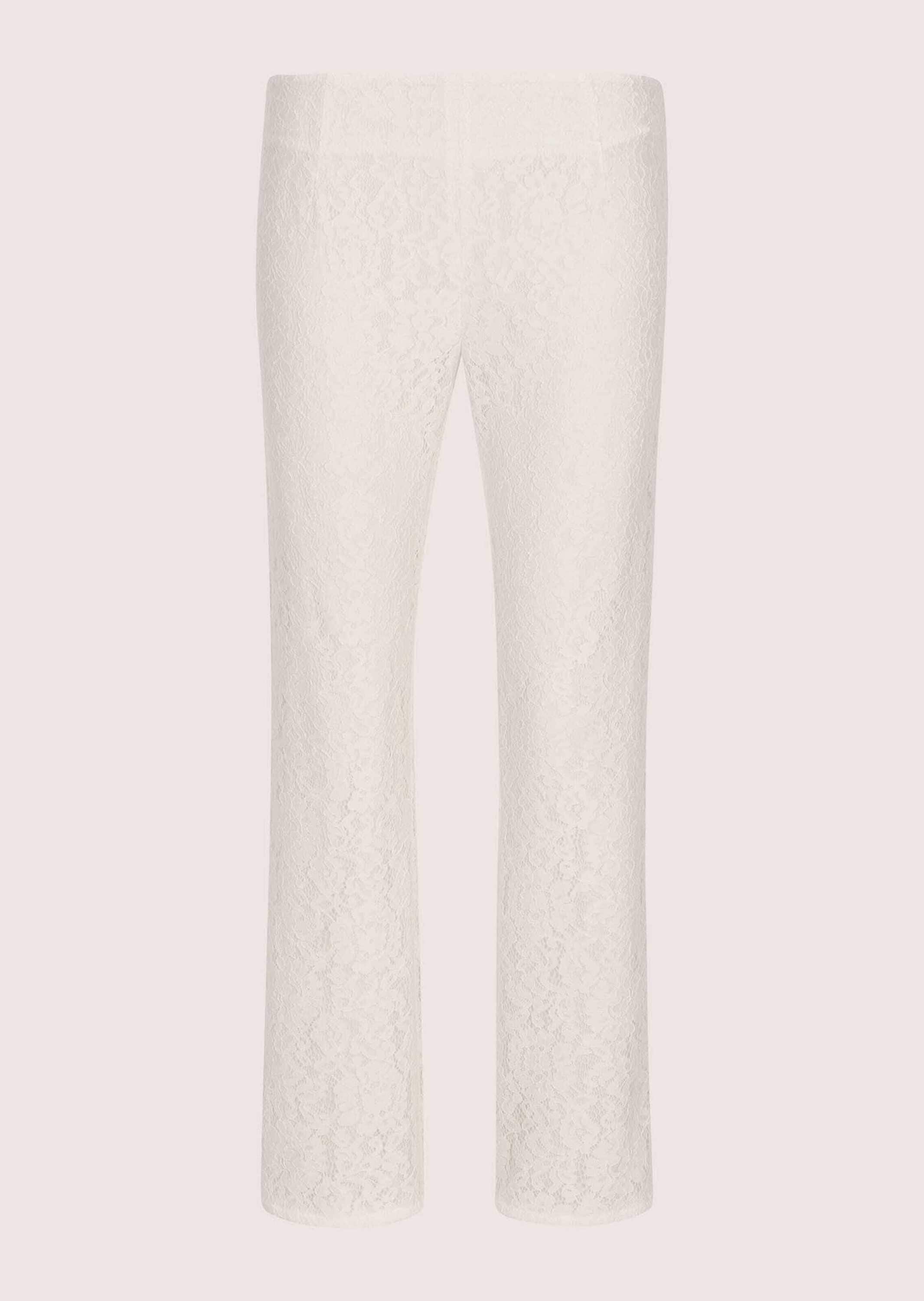 MADELEINE Stoffhose "Spitzenhose Edle Hose in 7/8-Länge, Bootcut-Form" Wertvolle Spitze