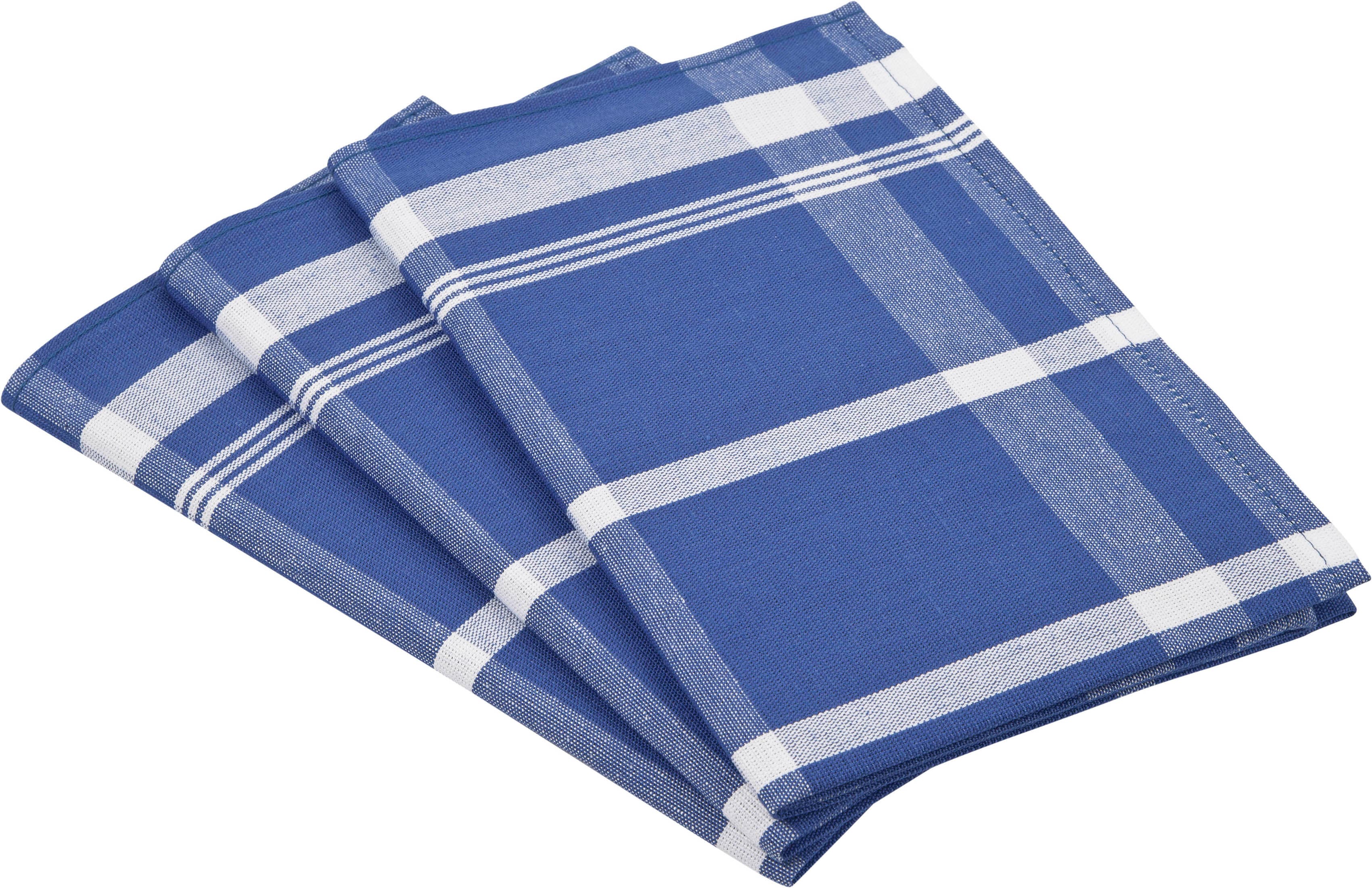 ROSS "Exclusiv" Blockkaro, 50% Baumwolle, 50% Leinen, 50x70 cm