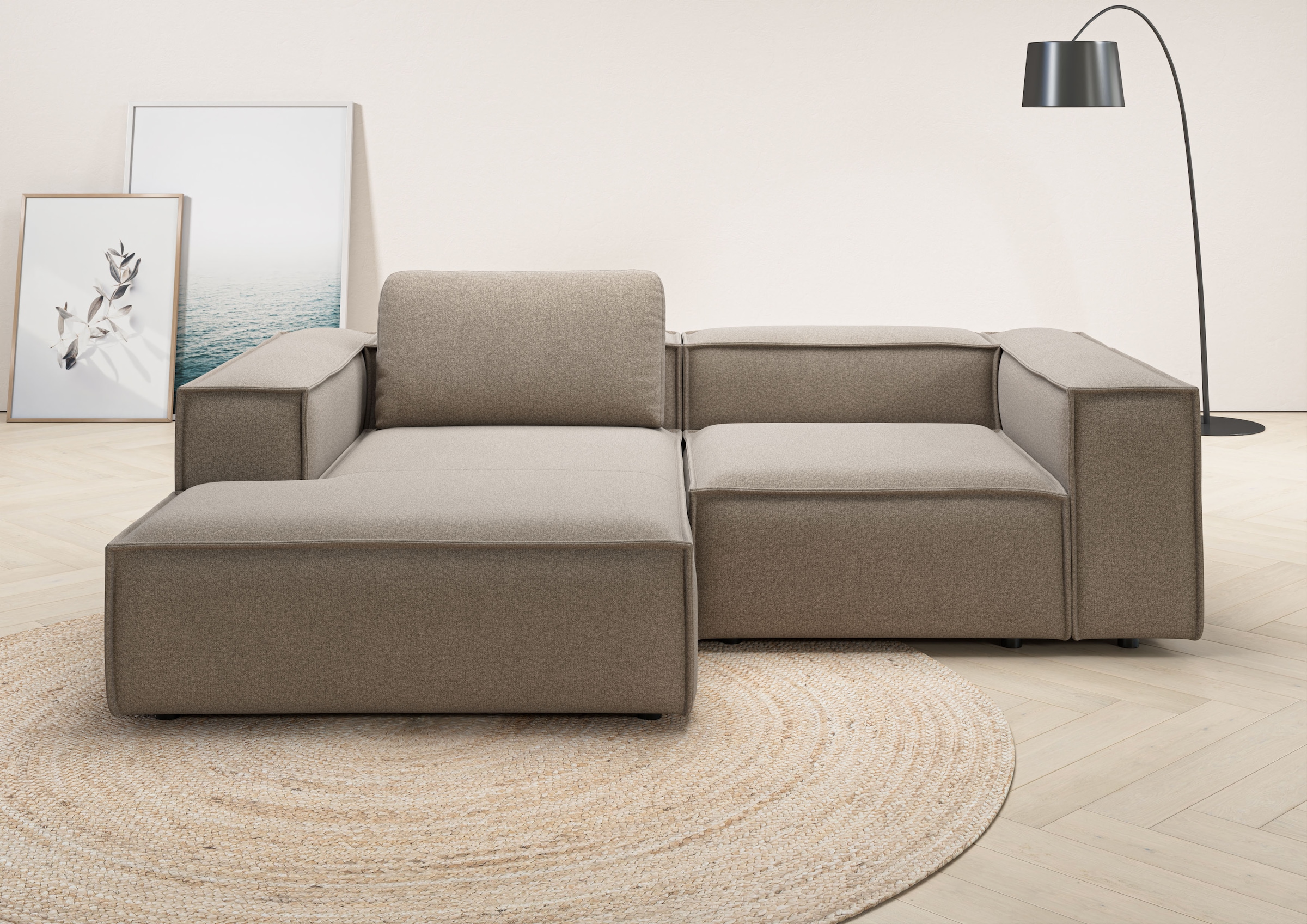 Home affaire Ecksofa "Watertown, kompakte L-Form, 246 cm breite für kleiner günstig online kaufen