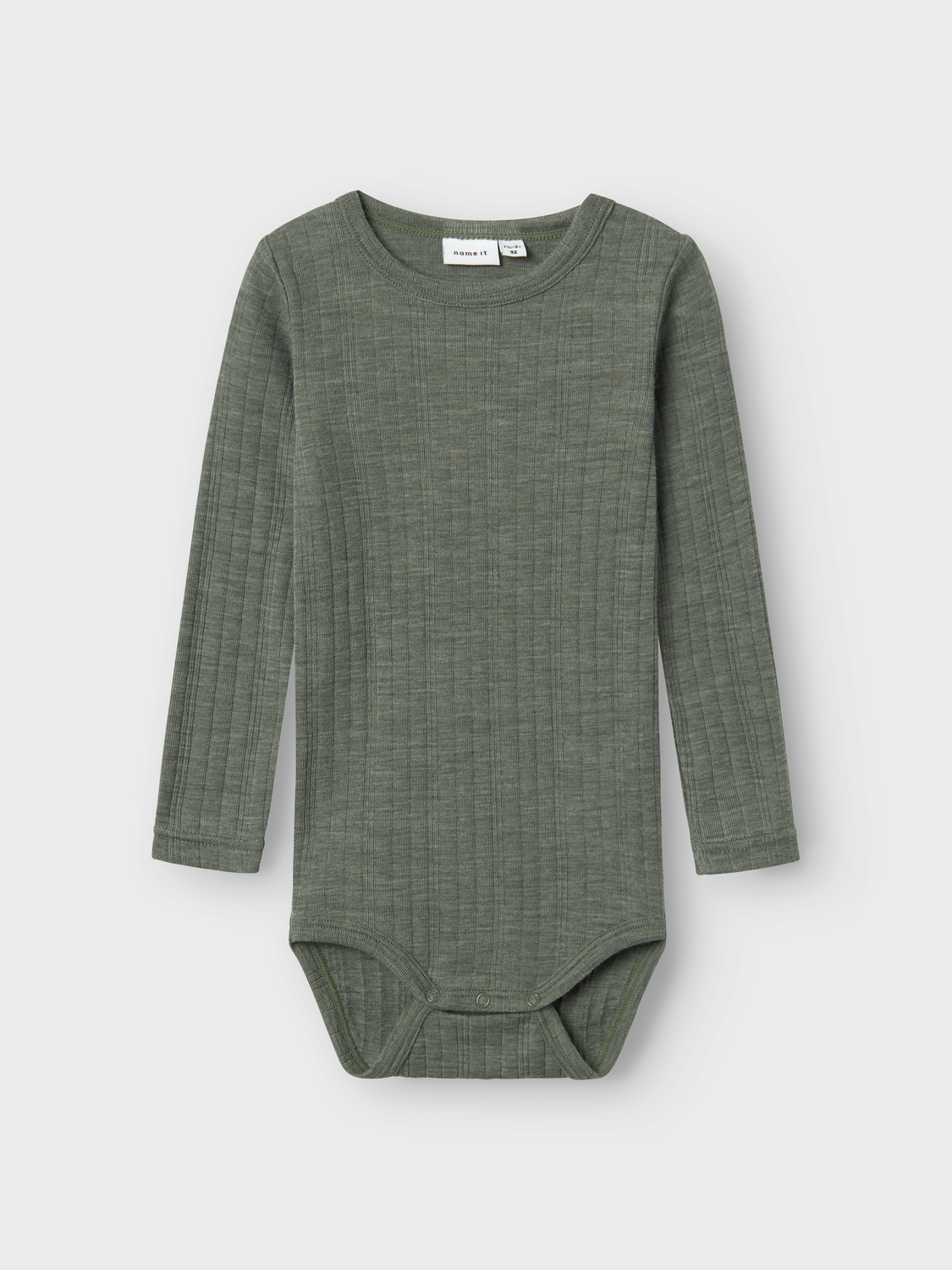 Langarmbody »NMMWANG WOOL NEEDLE LS BODY SOLID«