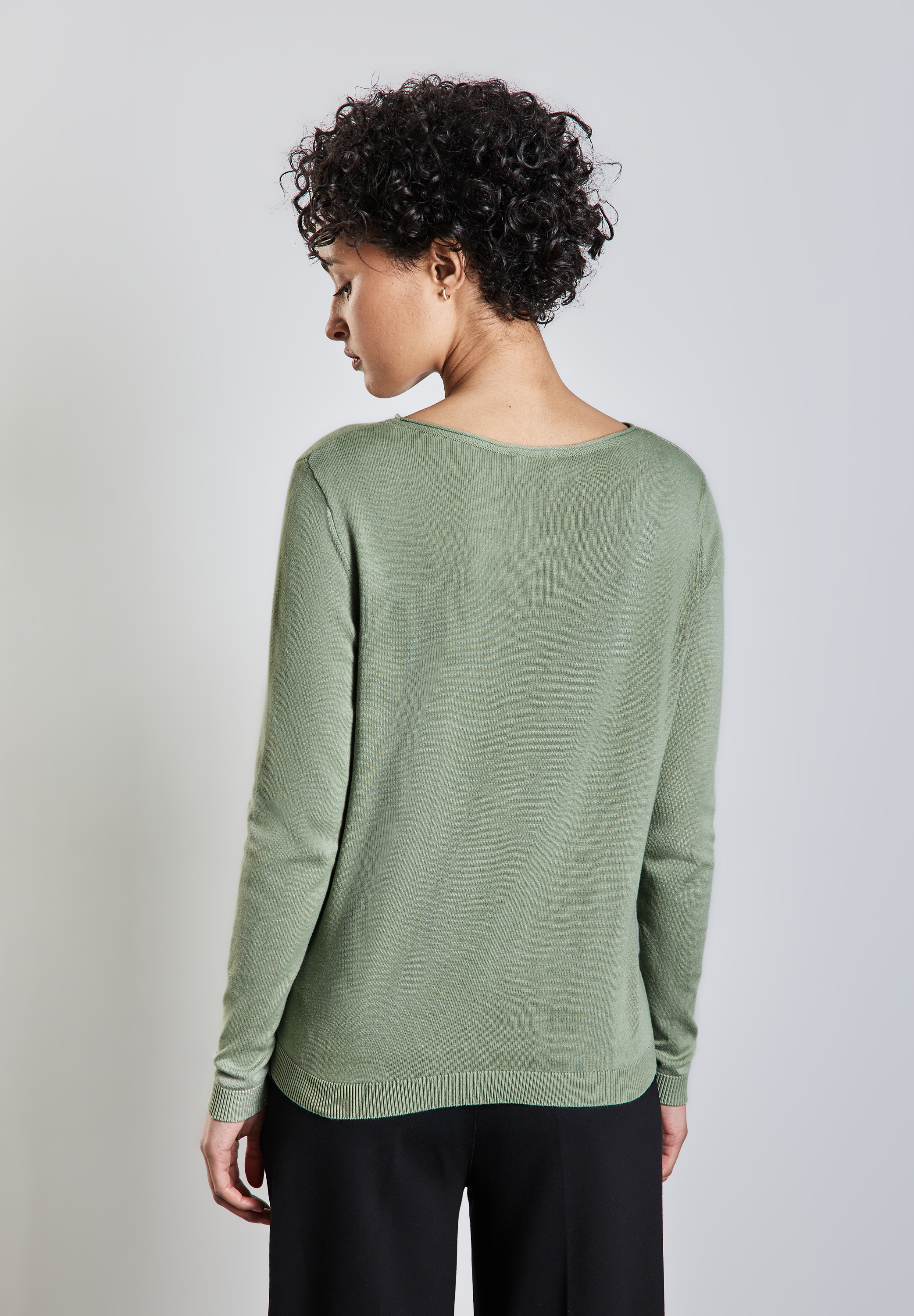 STREET ONE Strickpullover, mit U-Boot-Ausschnitt