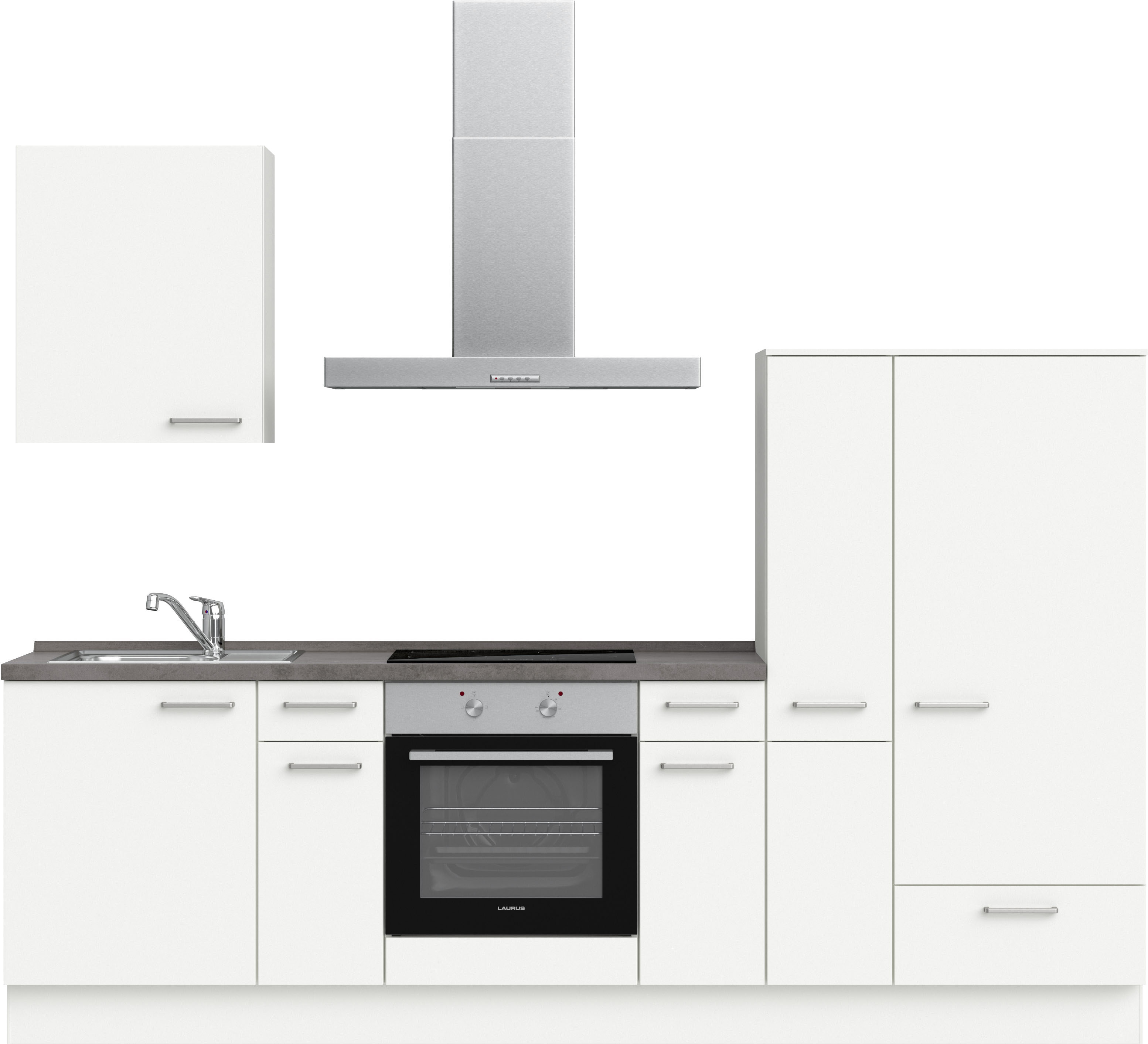 nobilia ""Touch I", NEU: individuell anpassbar mit gratis Profi-Beratung" vormontiert, Breite 270 cm, Ausrichtung wählbar, wahlw. mit E-Geräten