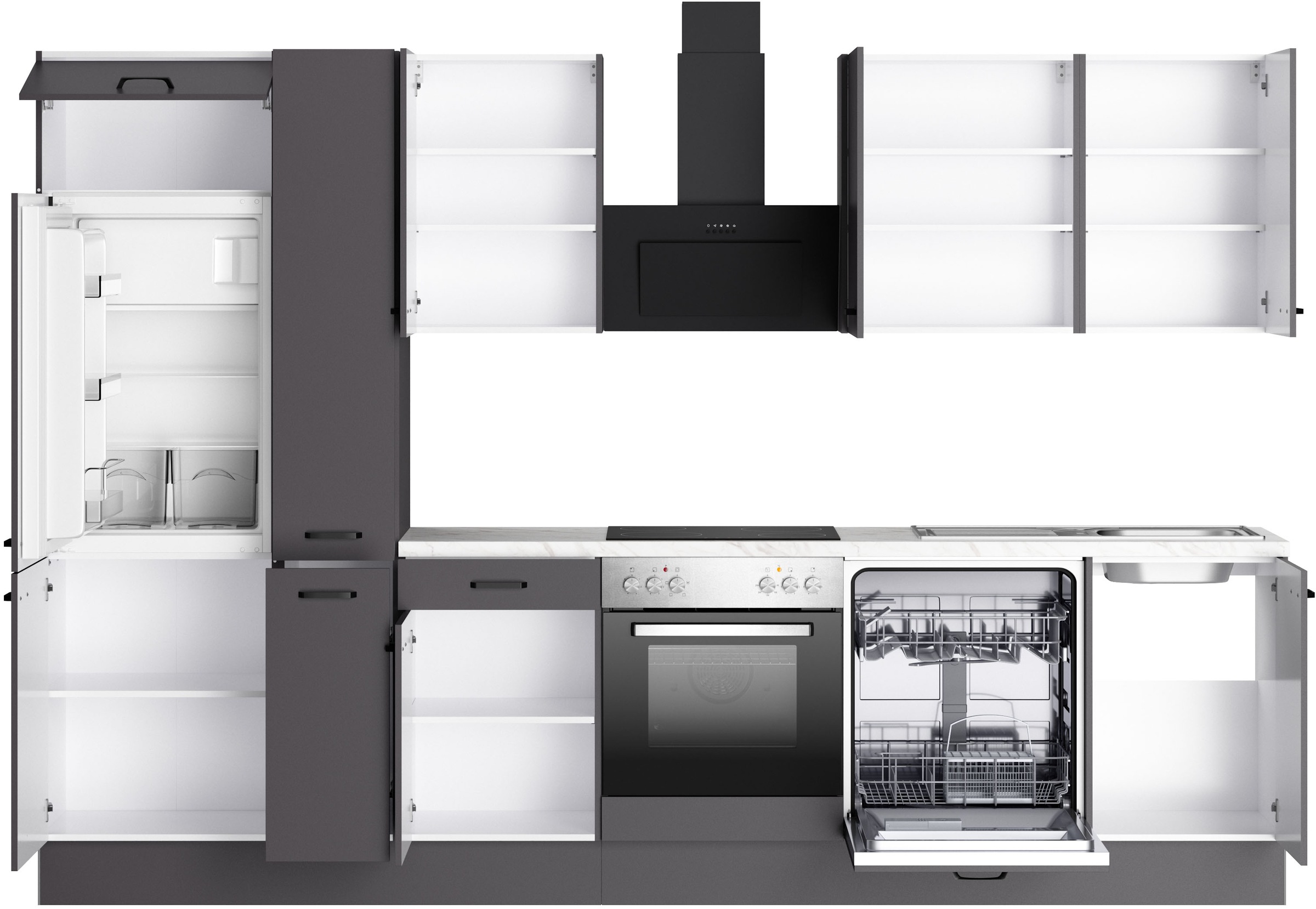 KOCHSTATION Küchenzeile »KS-Paula«