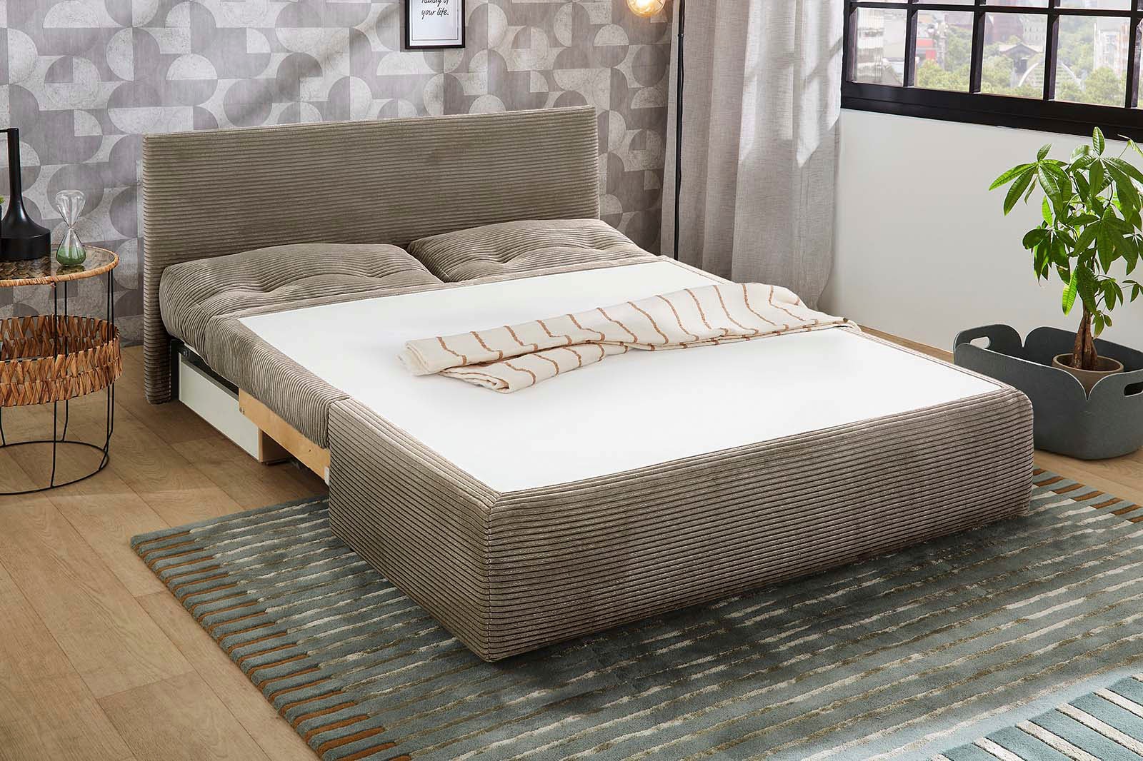 Jockenhöfer Gruppe Schlafsofa »Torben«, Platzsparendes Sofa mit Gästebettfunktion und Stauraum
