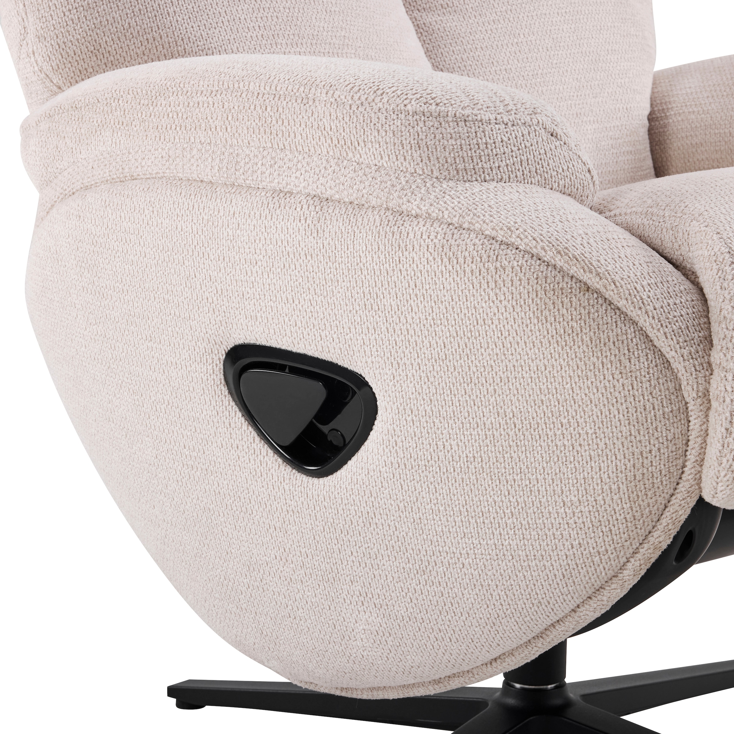 OTTO home Relaxsessel »Sessel SELLIA Relaxsessel, TV-Sessel mit Hocker,Drehsessel 360°« Verstellbare Neigung (115°-160°) für Relax- und Liegeposition