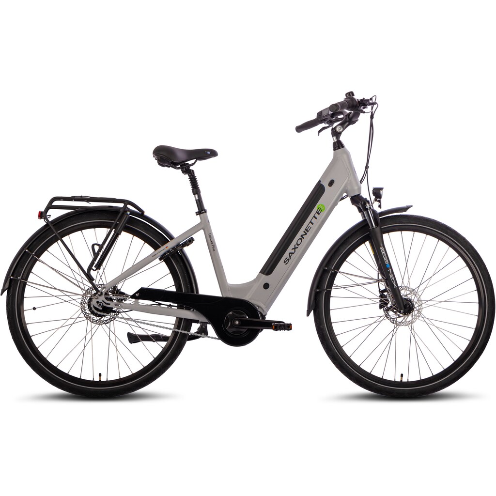 SAXONETTE E-Bike »SAXONETTE Deluxe Plus«, 7 Gang, Shimano, Nexus, Mittelmotor 250 W