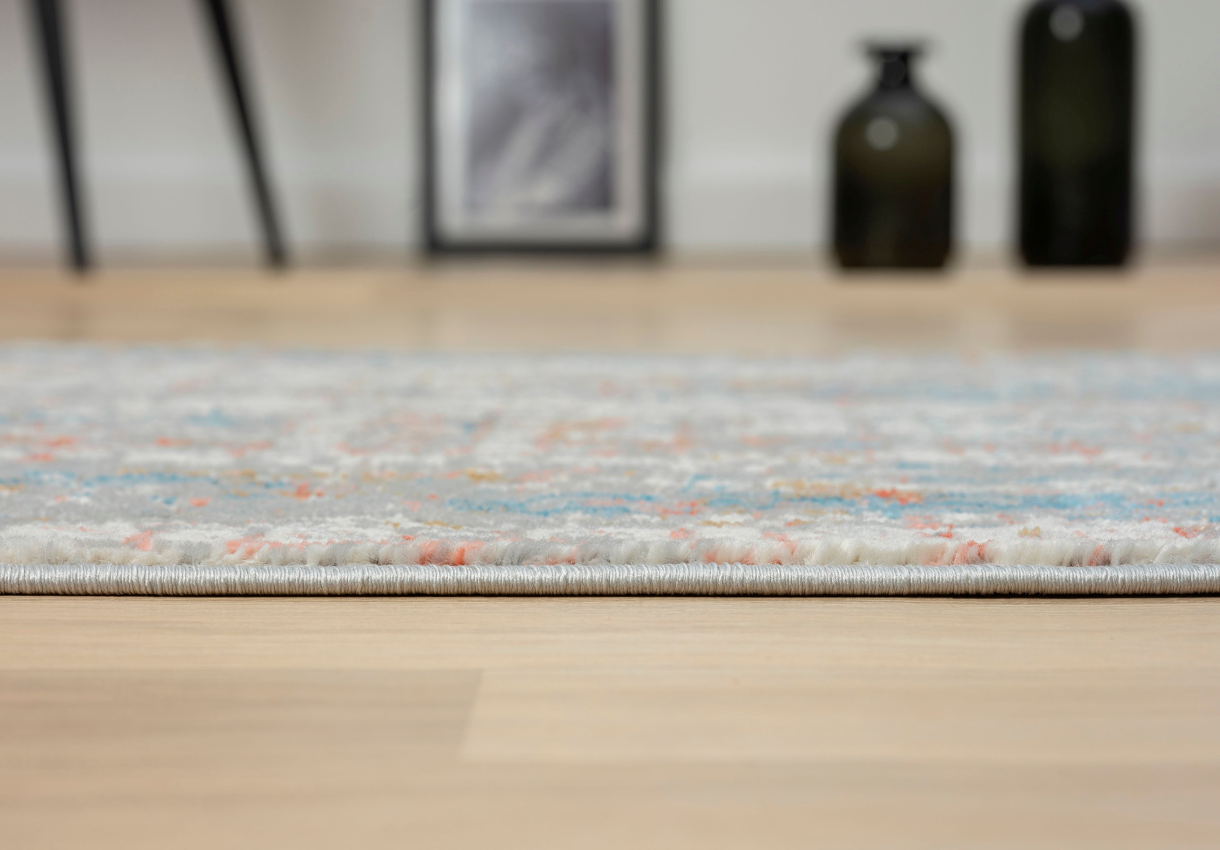 Myflair Möbel & Accessoires Teppich »My Look«, rechteckig, 8 mm Höhe, Kurzflor, Ethno-Design, besonders weich durch Microfaser