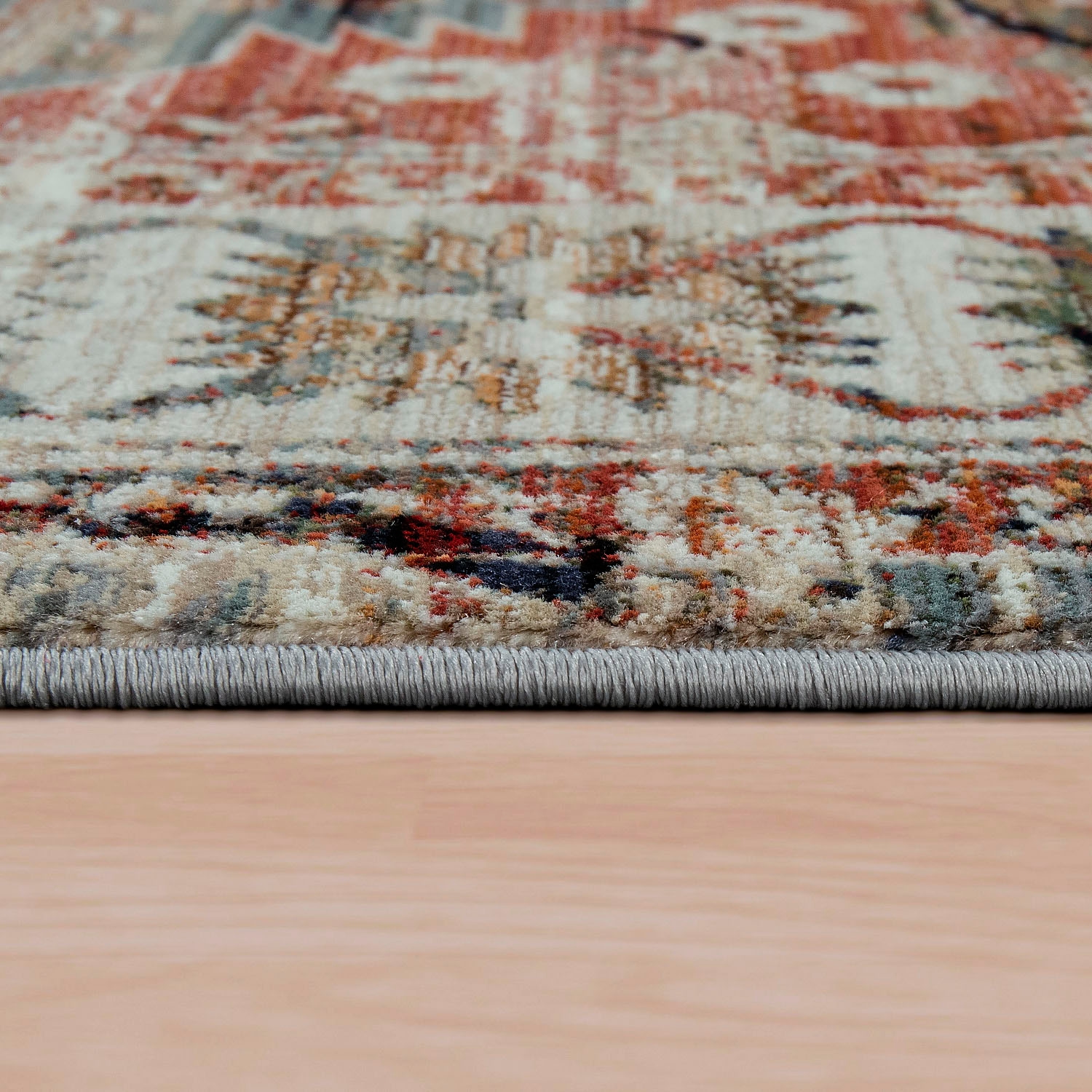 Paco Home Teppich »Sena 453«, rechteckig, 11 mm Höhe, Kurzflor, Orient-Optik, Used-Look, mit Fransen