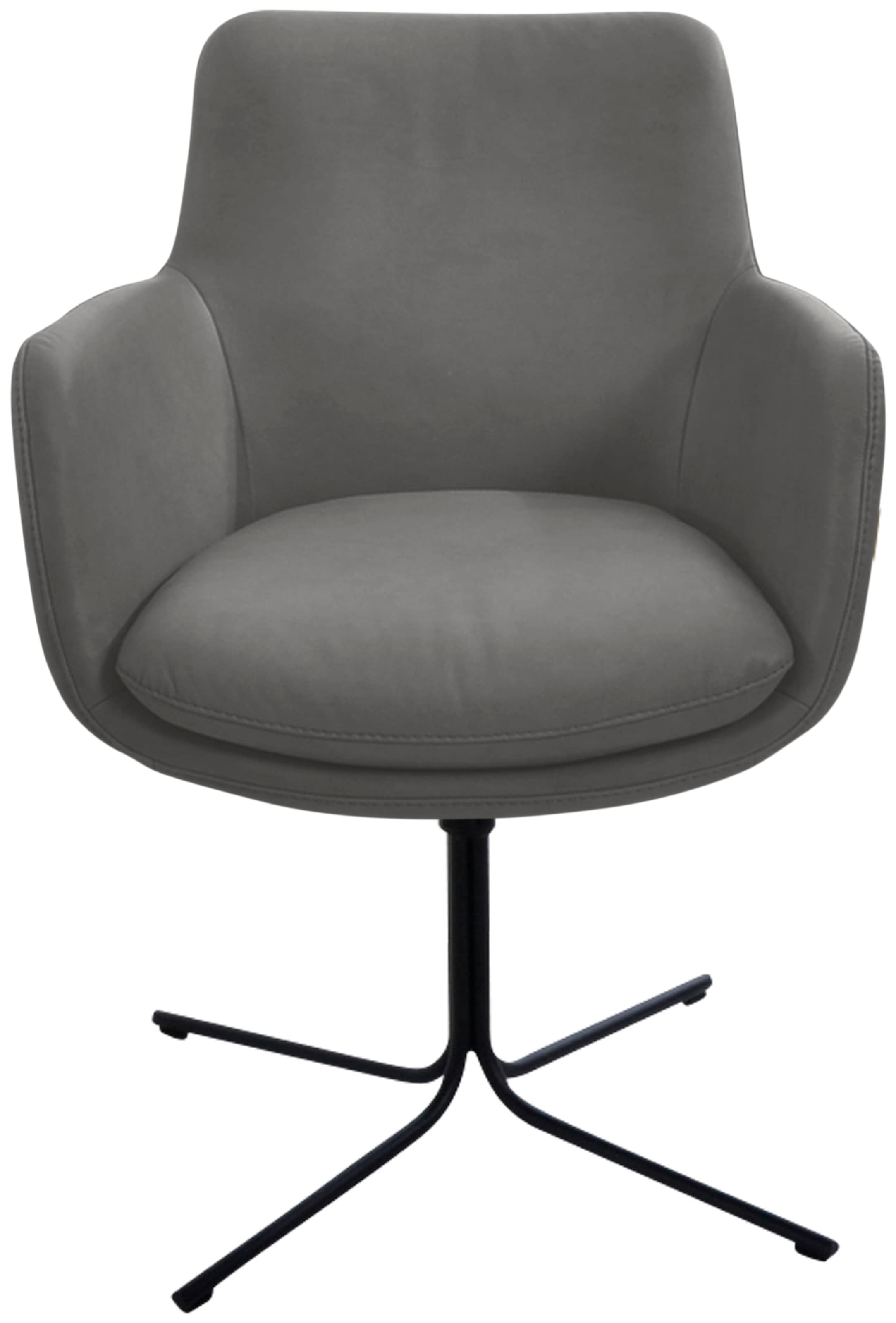 K+W Komfort & Wohnen Drehstuhl "Pego" () filigranem 4-Fuß-Gestell in schwar günstig online kaufen