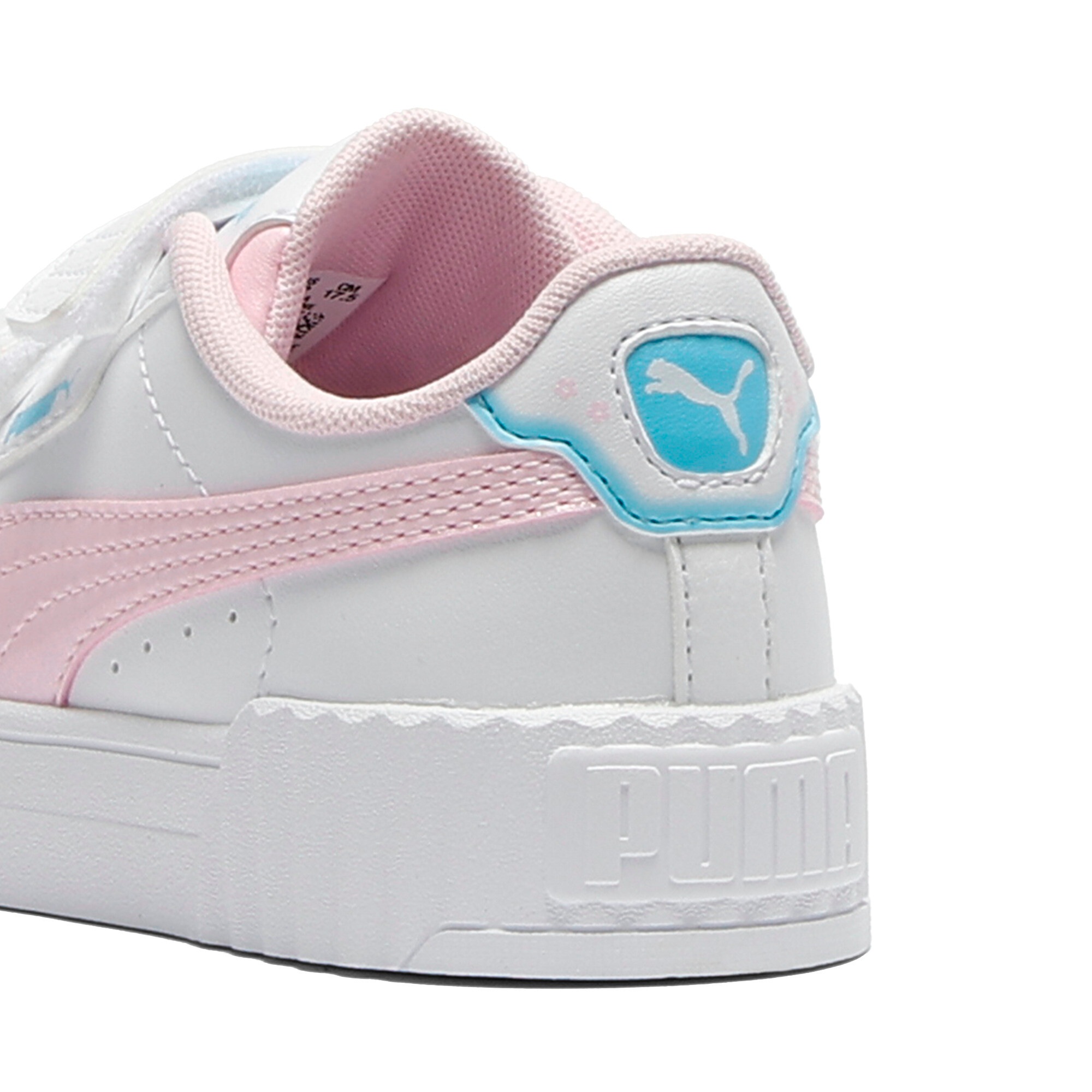 Sneaker PUMA "Carina 3.0 Jelly Heaven Sneakers Mädchen", Damen, Gr. 28, weiß pearl pink, Obermaterial: Textil, Synthetik; Futter: Textil; Innensohle: Textil; Laufsohle: Gummi, Schuhe Sneaker 3