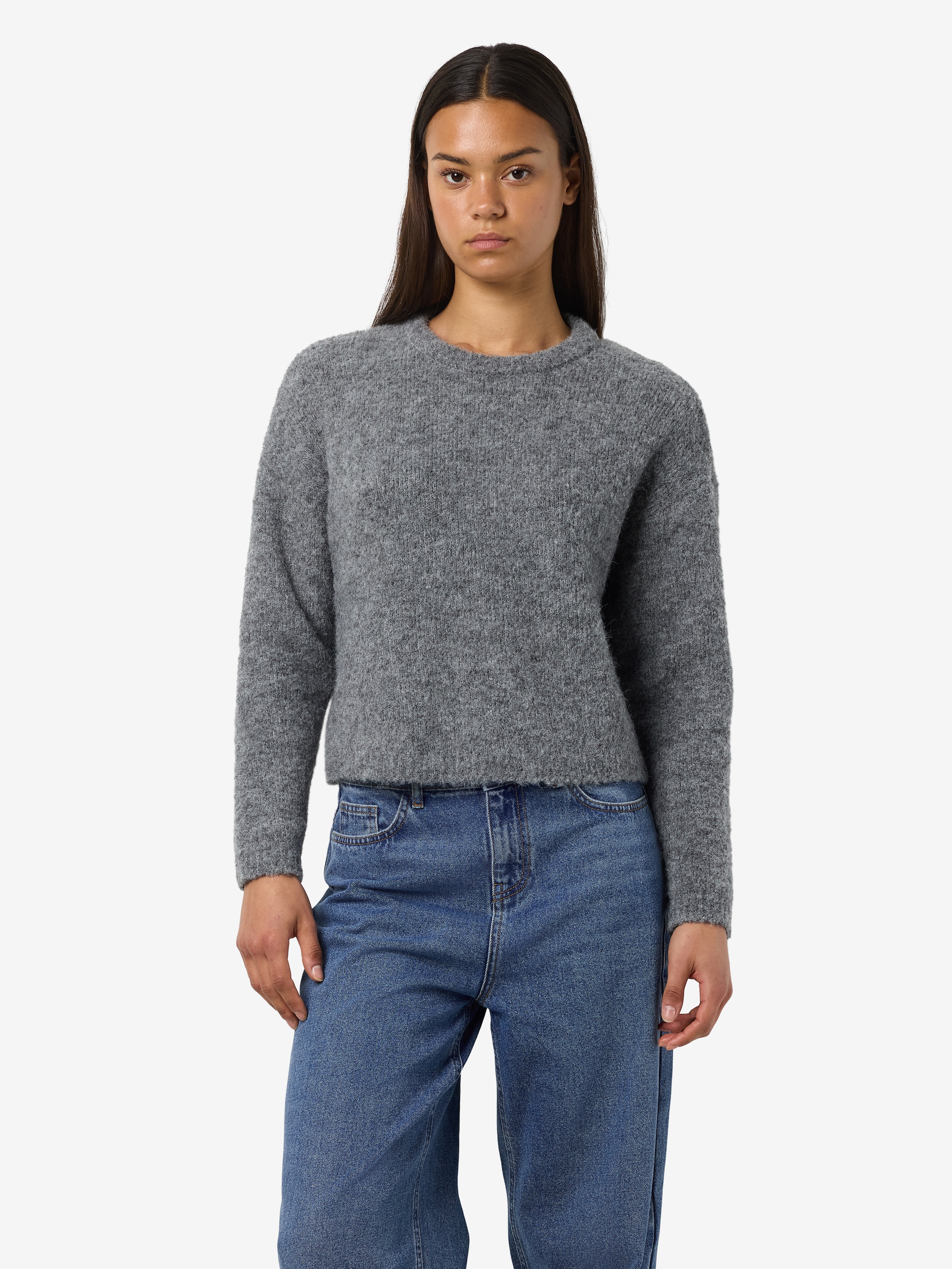 Noisy may Rundhalspullover "NMDOLLY L/S O-NECK KNIT FWD NOOS" günstig online kaufen