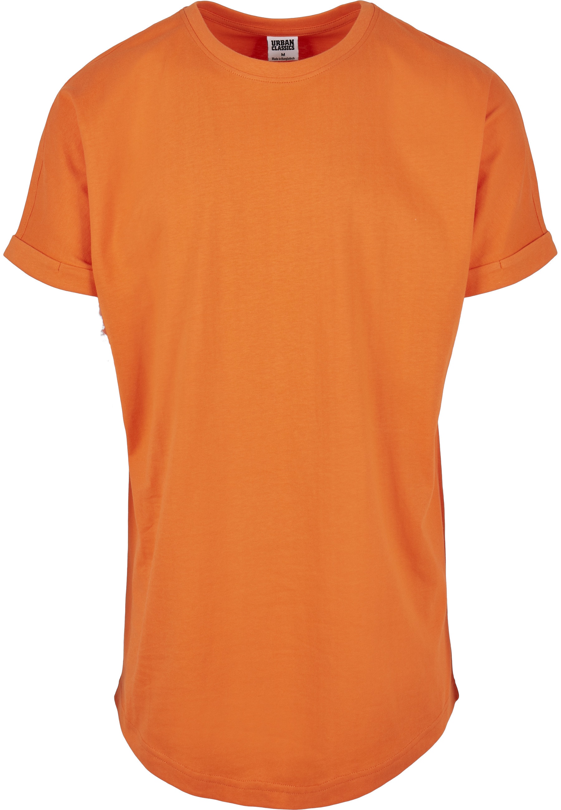 URBAN CLASSICS T-Shirt "Urban Classics Herren Long Shaped Turnup Tee" 1 Stk.