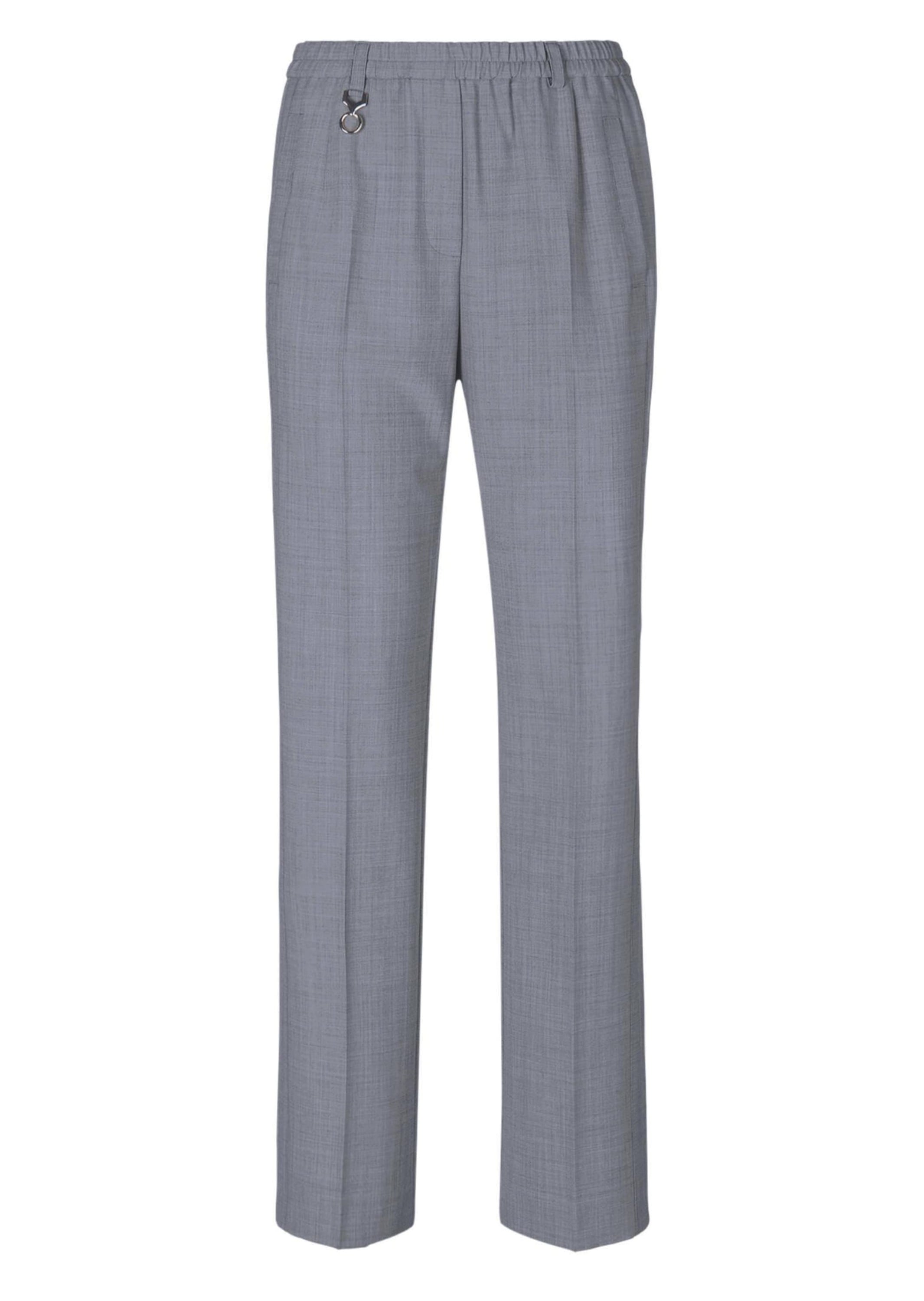GOLDNER Schlupfhose "Elegante Stretchhose mit Komfortbund" Bund mit dekorativem Zierteil