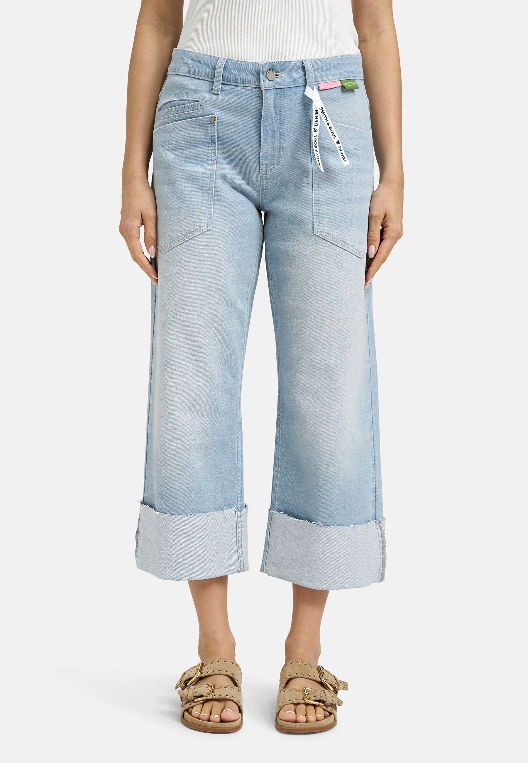 Smith & Soul Relax-fit-Jeans mit Turn-Up Saum