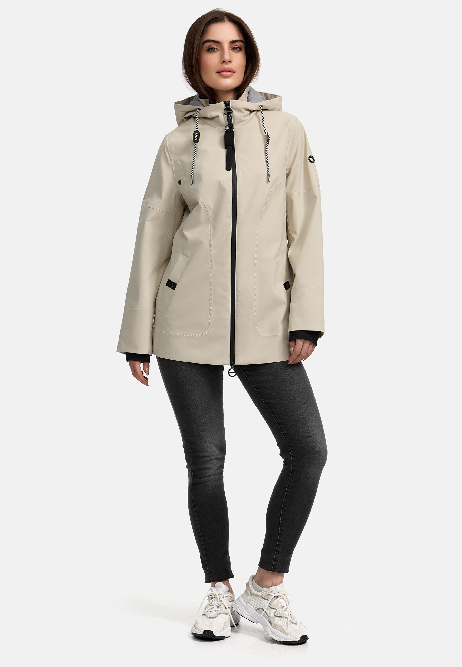 MANISA Regenjacke, mit Kapuze, mit abnehmbarer Kapuze