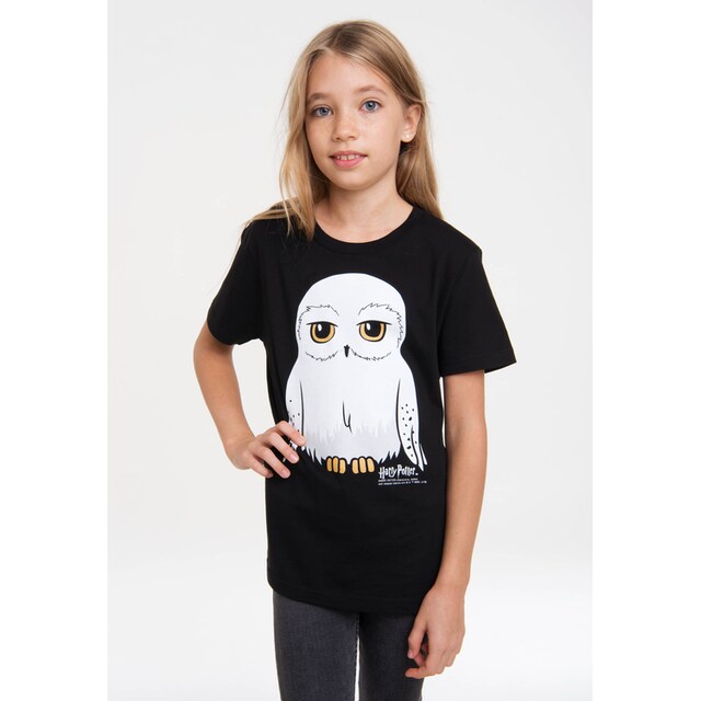 Hedwig«, – BAUR lizenziertem kaufen online | Print Potter T-Shirt LOGOSHIRT »Harry mit