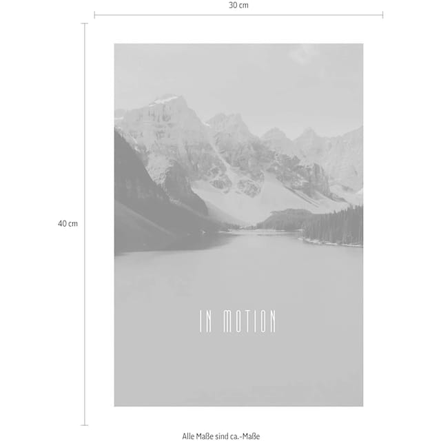 Komar Poster »Word Lake In Motion Sand«, Natur, Höhe: 40cm bestellen | BAUR