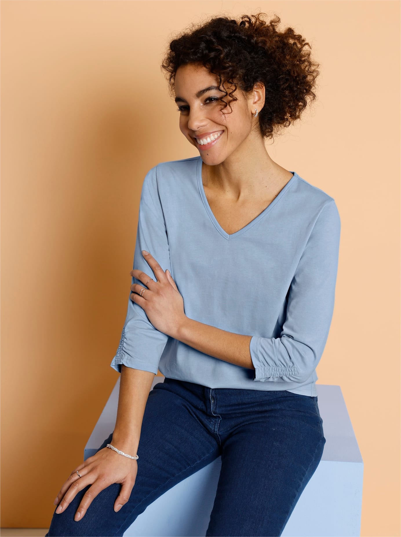 Classic Basics 3/4-Arm-Shirt "3/4-Arm-Shirt" 1 Stk. tlg. günstig online kaufen