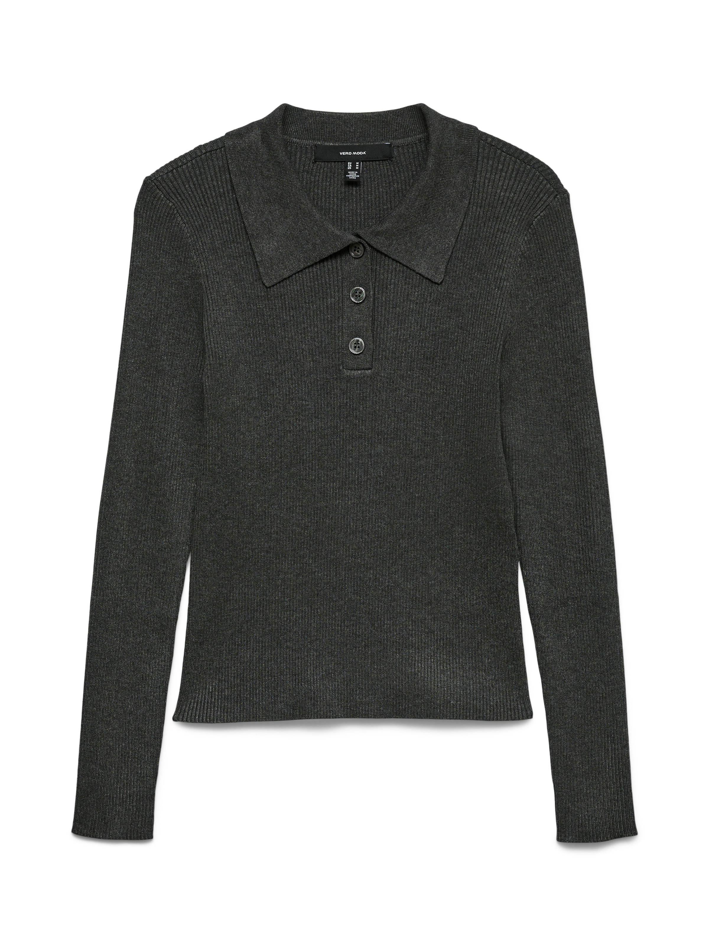 Vero Moda Polokragenpullover "VMSILJERIB LS POLONECK PULLOVER NOOS" günstig online kaufen