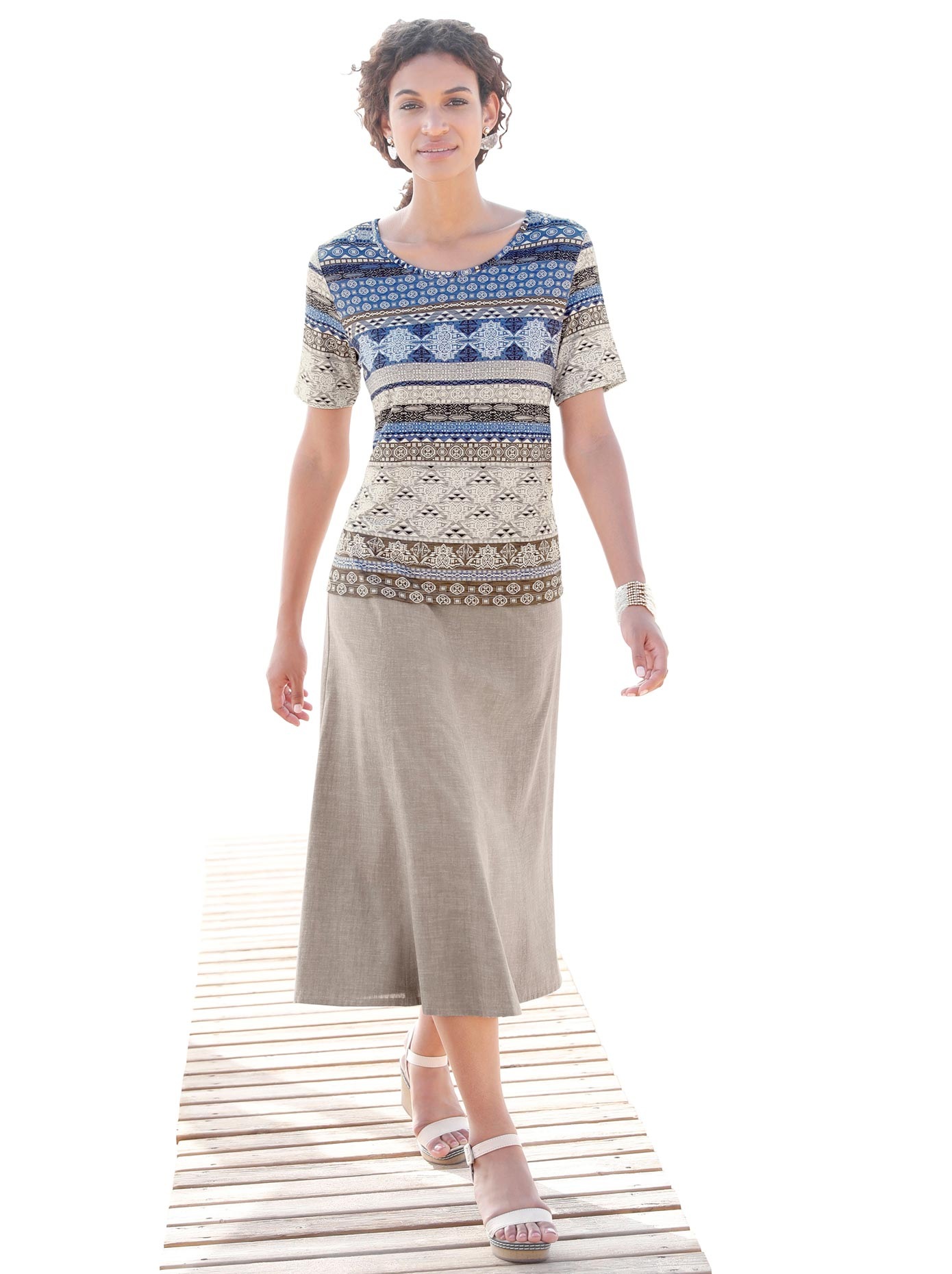 Casual Looks Kurzarmshirt »Shirt« (1 tlg.)