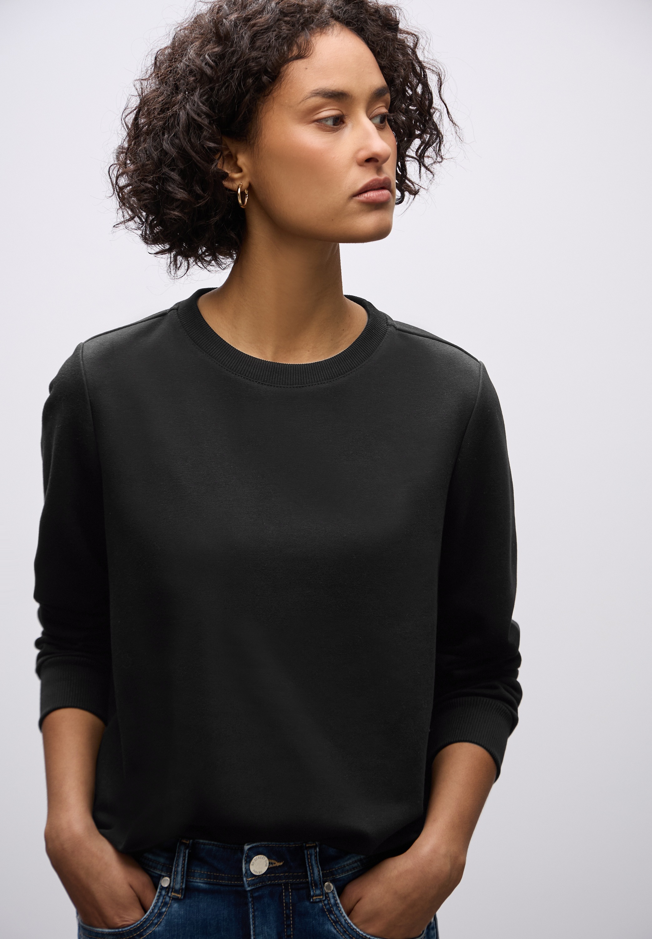 STREET ONE Sweatshirt , mit Tunnelzug am Saum
