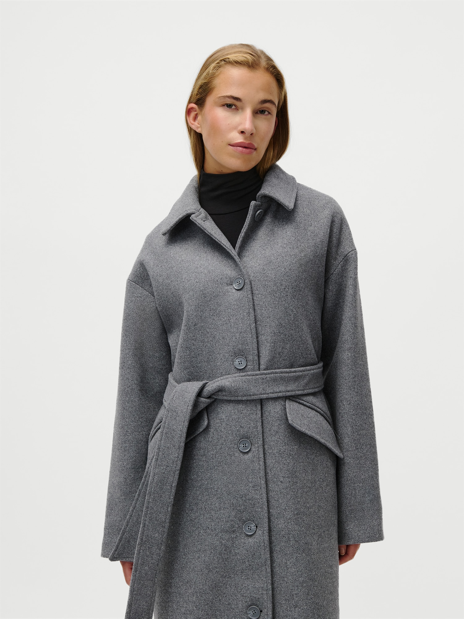 LeGer Langmantel "Anaida, LeGer by Lena Gercke", Regular fit mit Rundhalsau günstig online kaufen