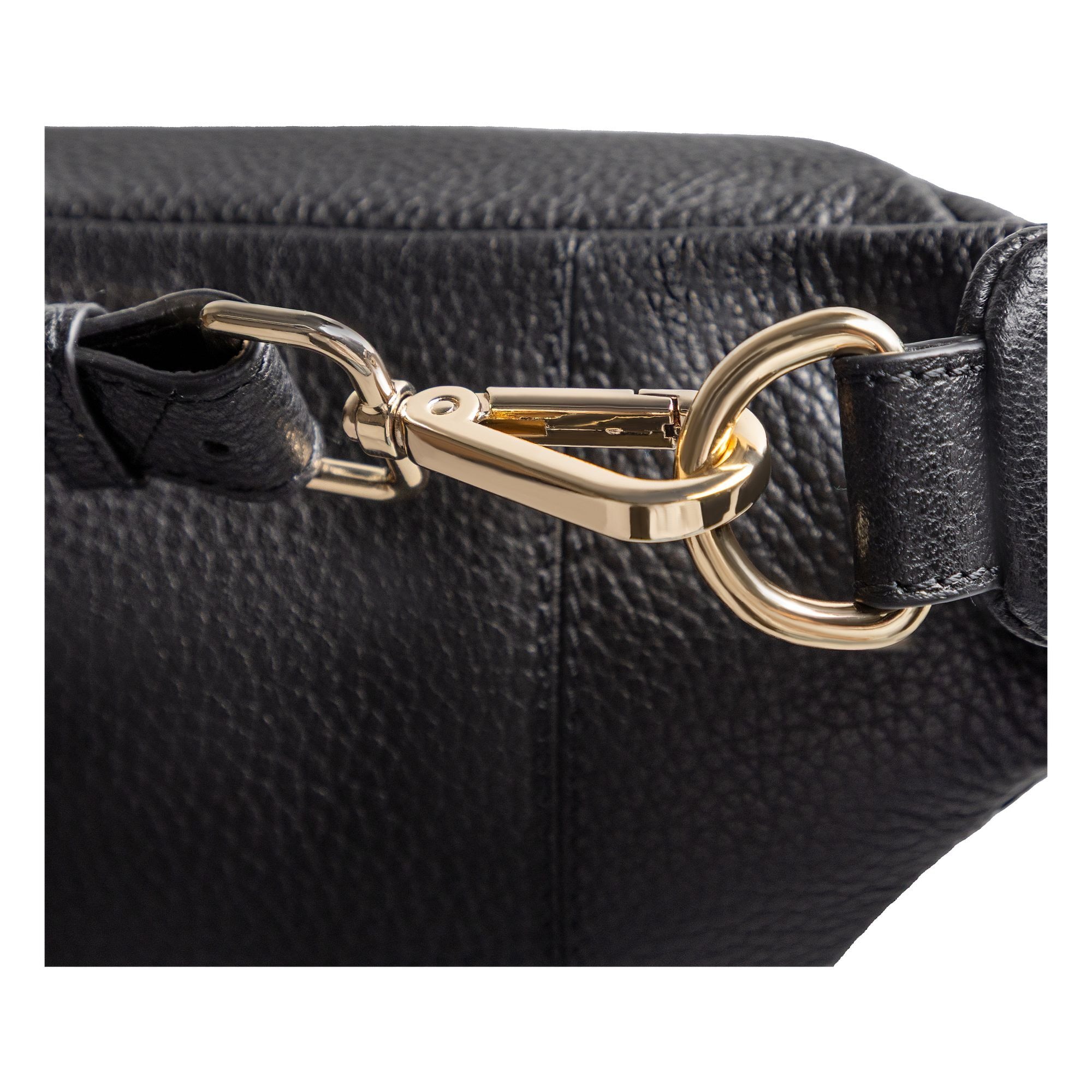 Lazarotti Gürteltasche »Bologna Leather Double-Zip Gürteltasche Crossbody Leder 25 cm«