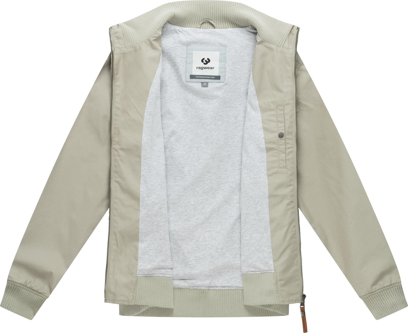 Outdoorjacke RAGWEAR "Crusien YOUMODO", Herren, Gr. M (50), olivgrün, Obermaterial: 65% Baumwolle, 35% Polyester; Innenfutter: 100% Baumwolle; Ärmelfutter: 100% Polyester, Basic, gerade hüftbedeckend, hoch geschlossener Ausschnitt, Rippbündchen, Jacken Ou 3