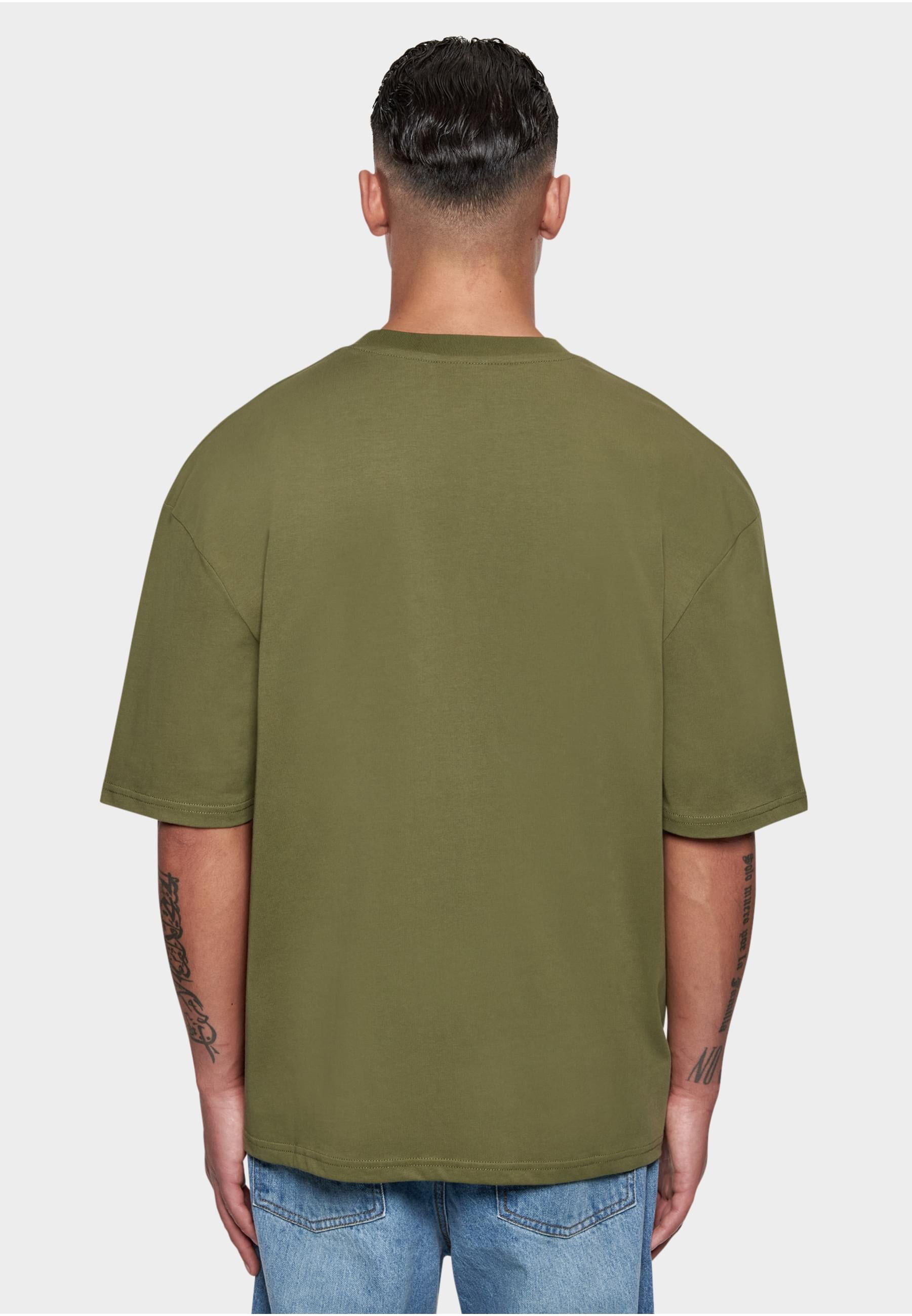 Dropsize T-Shirt »Dropsize Herren Heavy Oversize Curved Hd Logo T-Shirt«, (1 tlg.)