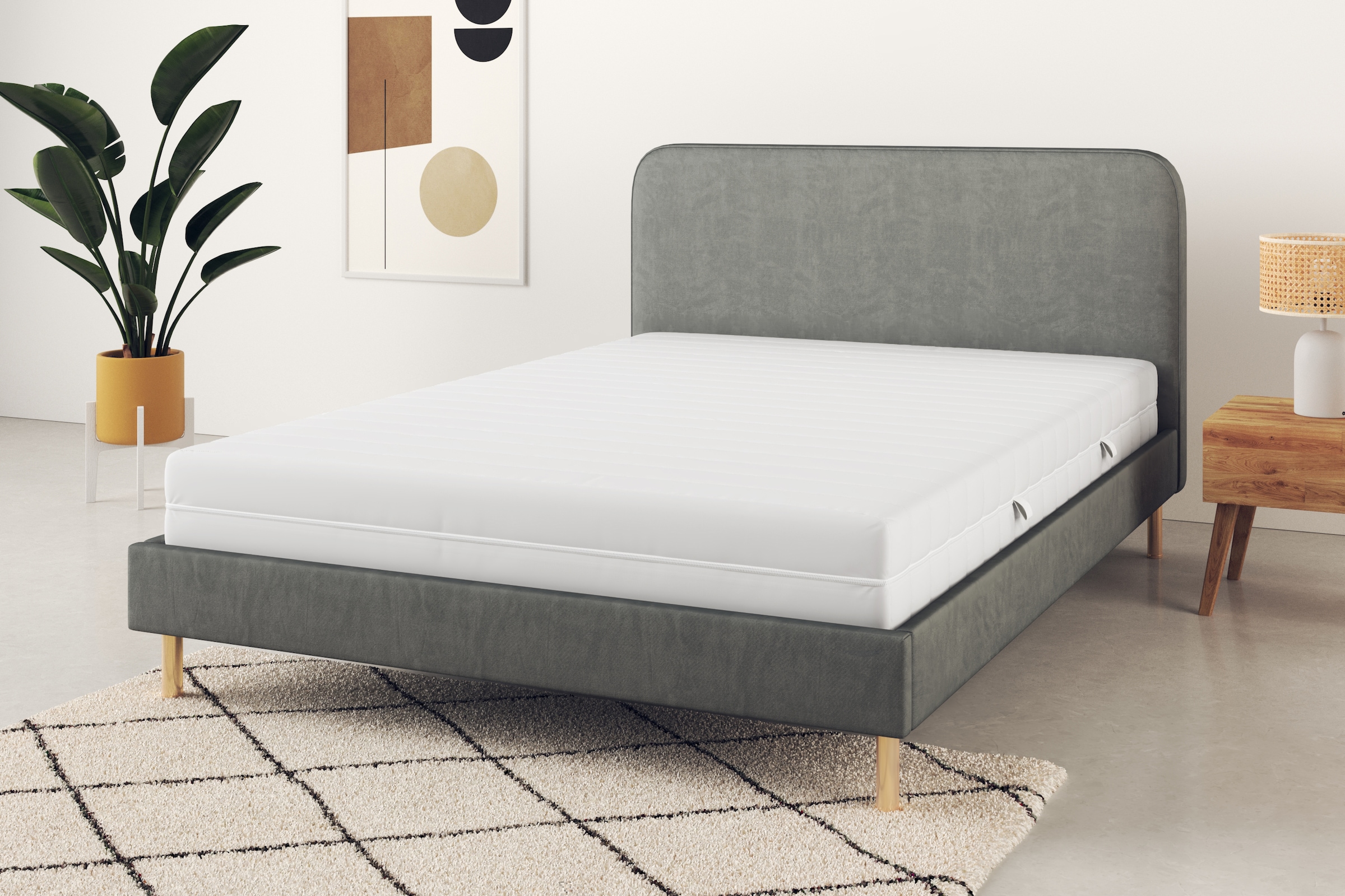 Älgdröm Taschenfederkernmatratze »NEUHEIT: Torne 21, 7 Zonen Matratze in 90x200 cm, 140x200 cm & mehr«, 21 cm hoch, Raumgewicht: 28 kg/m³, 400 Federn, (1 St., 1-tlg.), Wendematratzen H2/H3/H4, ergonomisch, atmungsaktiv