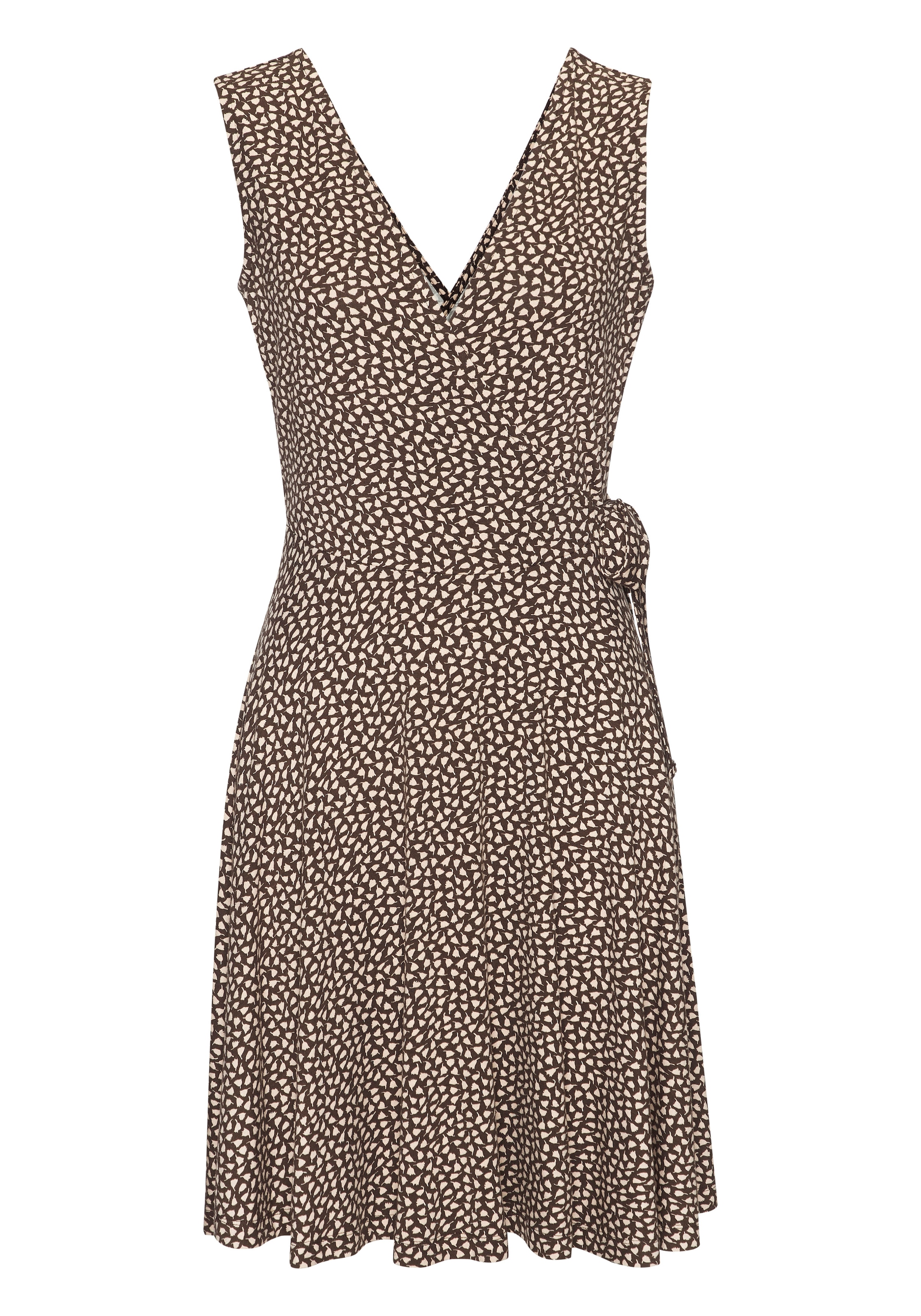 s.Oliver Strandkleid, mit zartem Blumenprint und Bindeband