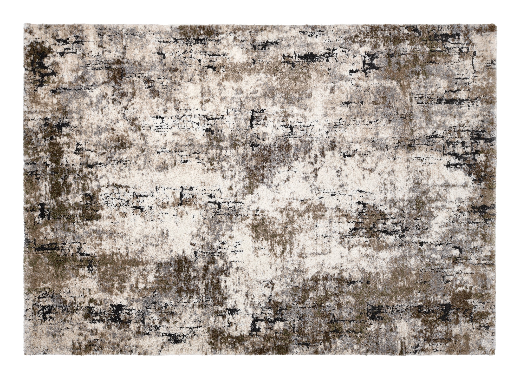 Teppich OCI DIE TEPPICHMARKE "CYRUS VISION", beige (creme, grün), B:160cm H:20mm L:230cm, Polypropylen, Teppiche, Teppich, Kurzfor, maschinell gewebt, Perlglanz in der Oberfläche 3