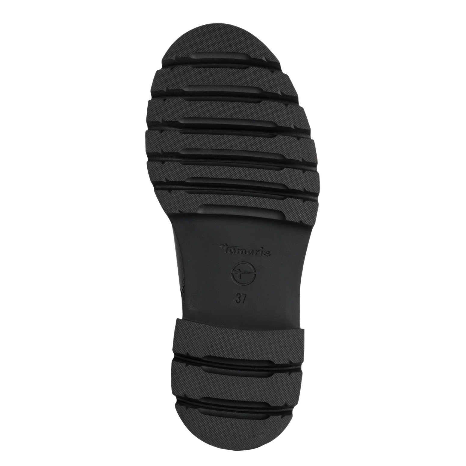 Tamaris Chelseaboots, Blockabsatz, Stiefelette mit Zierschnallen-Element an der Ferse