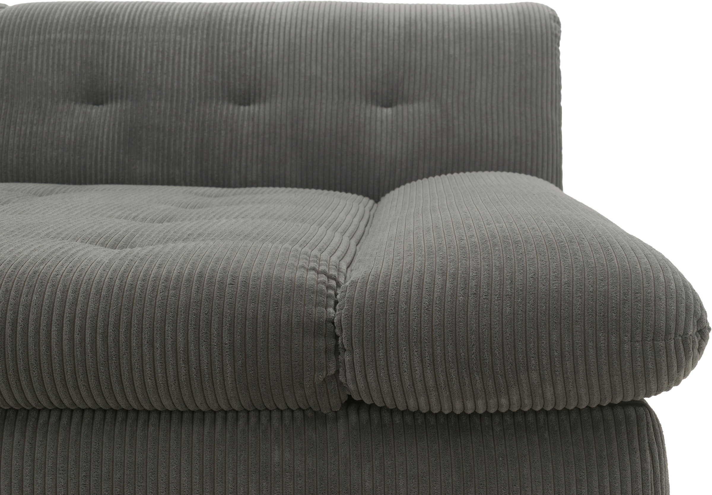 DOMO collection Ecksofa »100031 kompakte Stellmaße, komfortabel und bequem, L-Form«, wahlweise mit Bettfunktion und Armteilverstellung. Breite 234cm