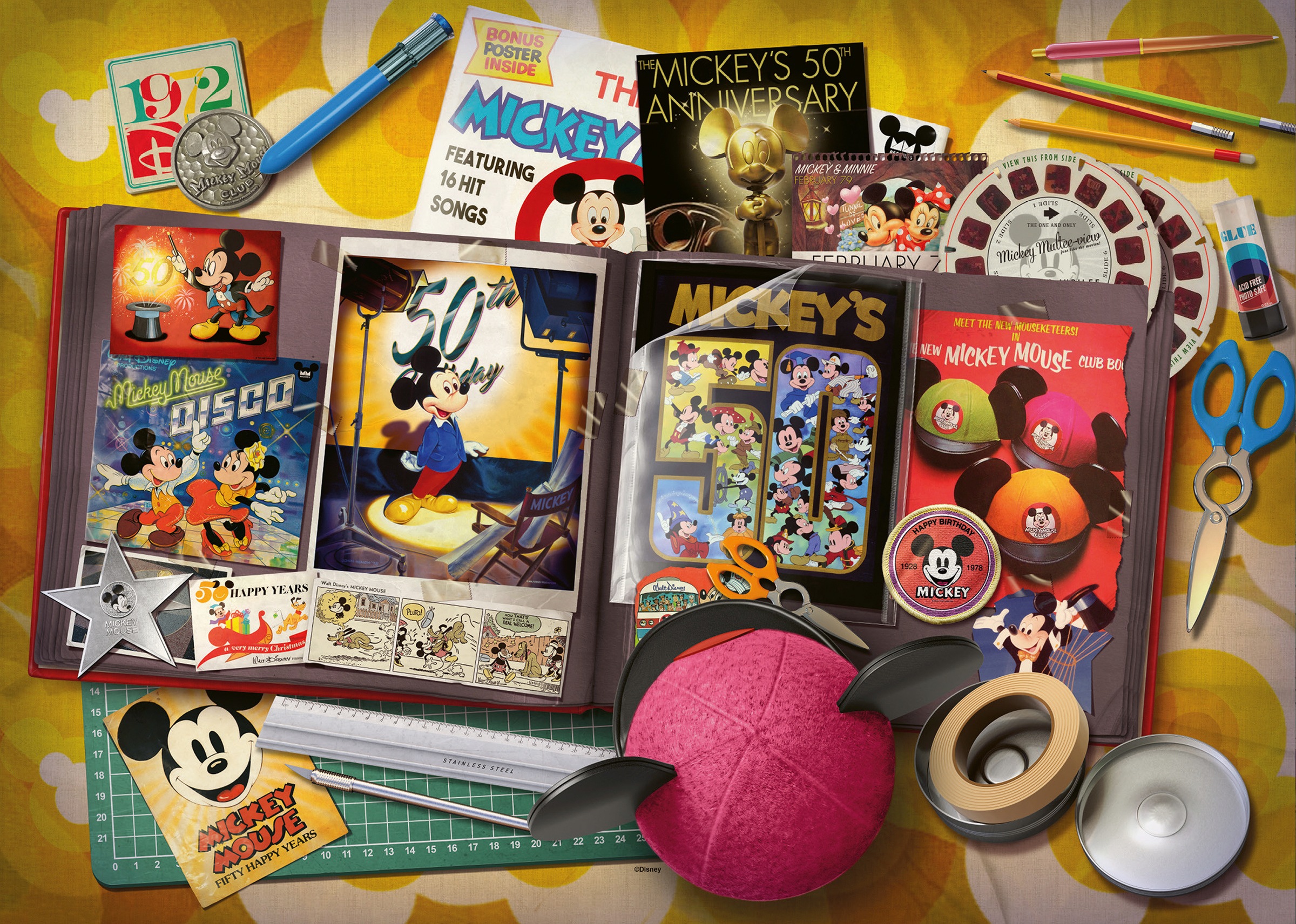 Ravensburger Puzzle »Disney Mickey Mouse, 1970 Mickey Moments«, Made in Germany
