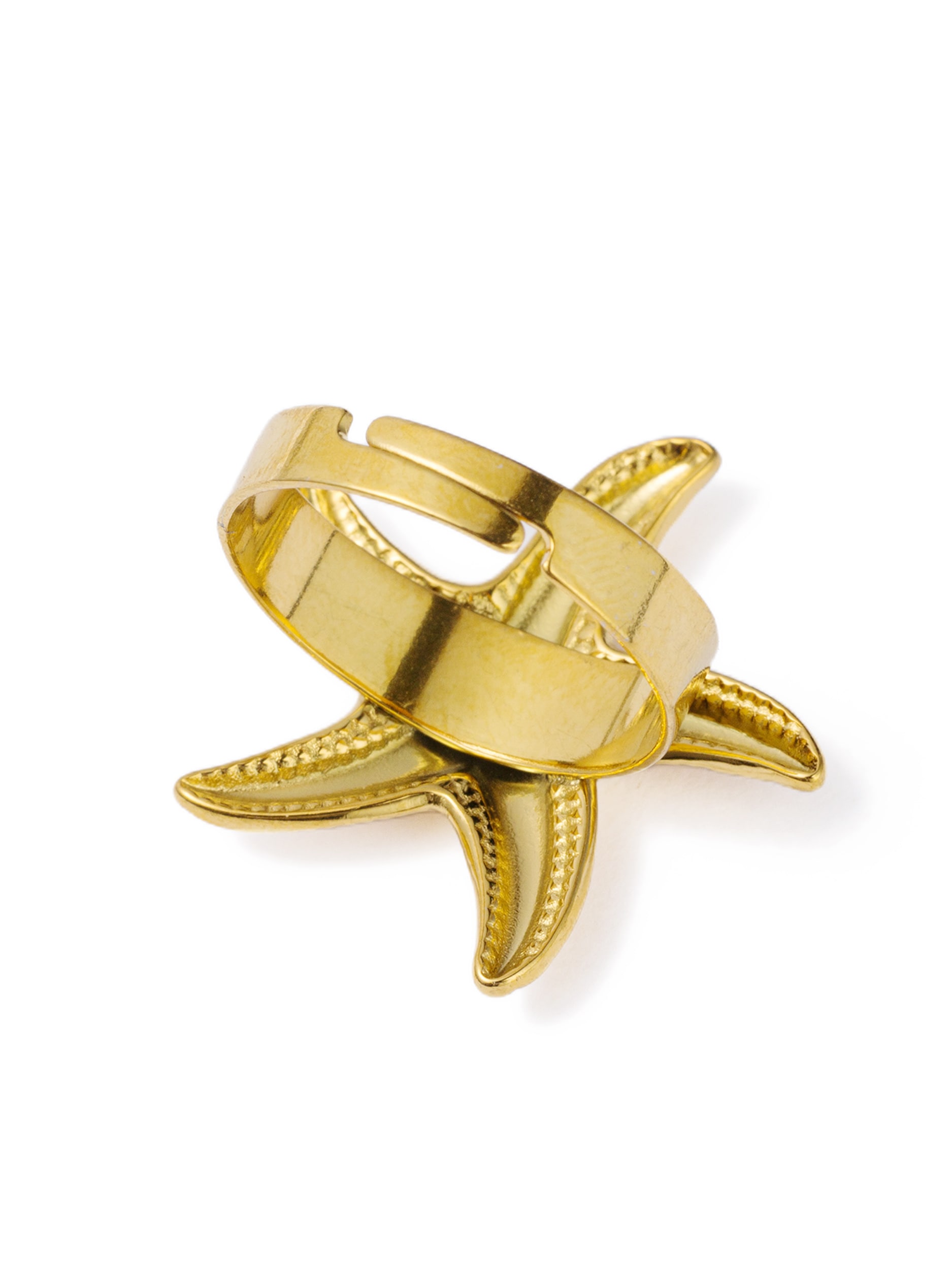Aniston JEWELRY & WATCHES Fingerring »Schmuck Geschenk Edelstahl Damenring Ring Seestern Größenverstellbar« Made in Germany