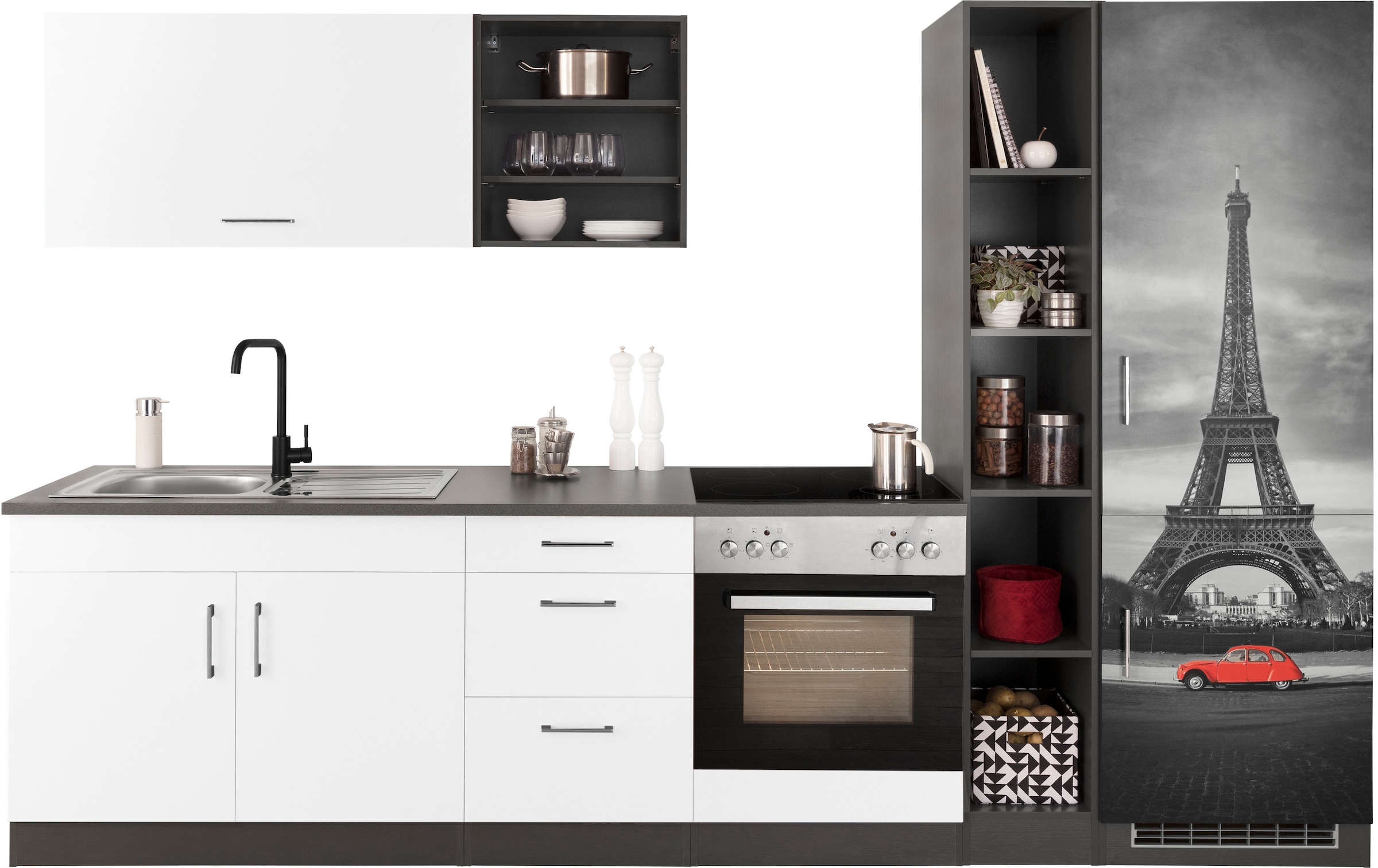 KOCHSTATION Küchenzeile "KS-Paris – Küchen mit einzigartigen Fotomotiven au günstig online kaufen