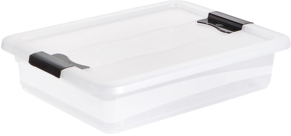 keeeper Aufbewahrungsbox »Cornelia, 6er Set, 7 L, 39,5 x 29,5 x 9,5 cm« durch Clips verschließbar, Griffe am Boden