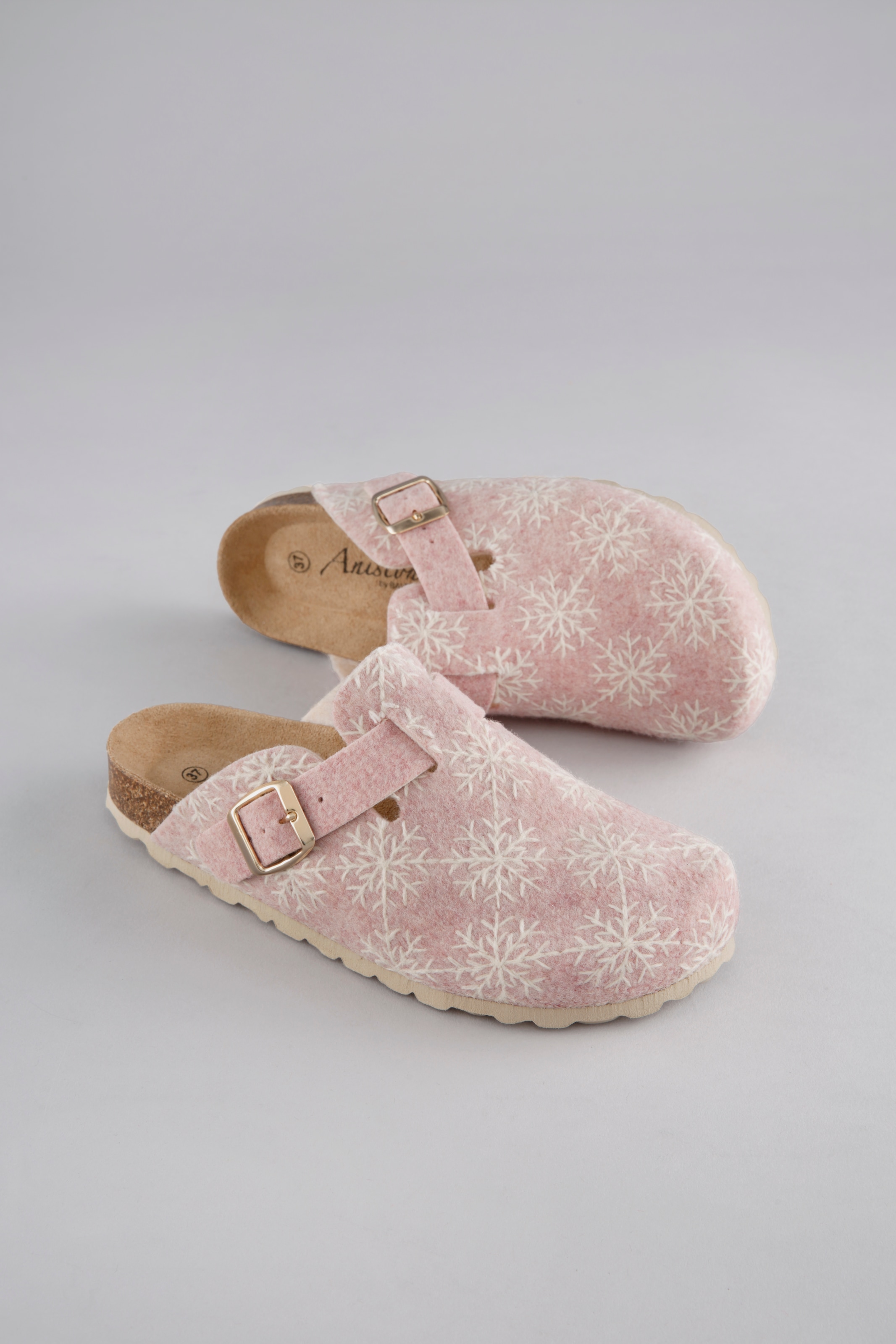 Aniston SHOES Clog, Clog, Hausschuh, Homeslipper, verstellbare Schnalle - N günstig online kaufen
