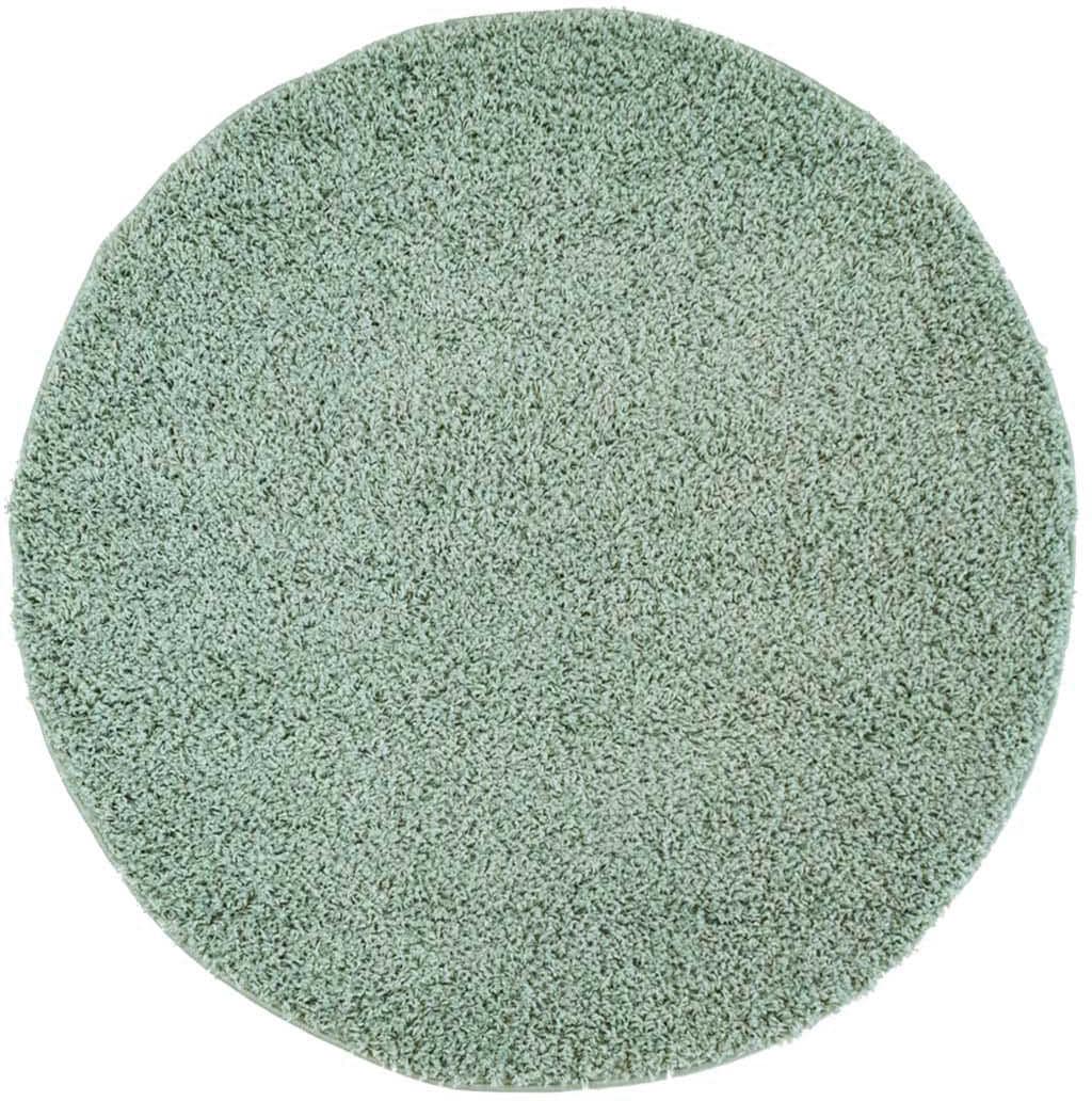 Carpet City Hochflor-Teppich »Pastell Shaggy300«, rund, Shaggy Hochflor Teppich, Uni-Farben, Weich