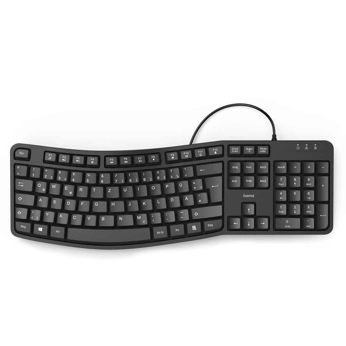 ergonomische Tastatur »Ergonomische Tastatur "EKC-400", mit Handballenauflage,...