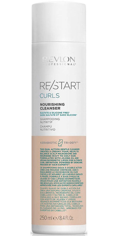 Kinder Haarshampoo "Re/Start CURLS Nourishing Cleanser 250 ml", 250ml, beige, REVLON PROFESSIONAL, Haarpflegemittel, Sanfte, pflegende Reinigung für