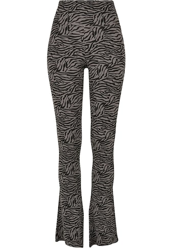 Leggings »Damen Ladies High Waist Zebra Boot Cut Leggings«, (1 tlg.)