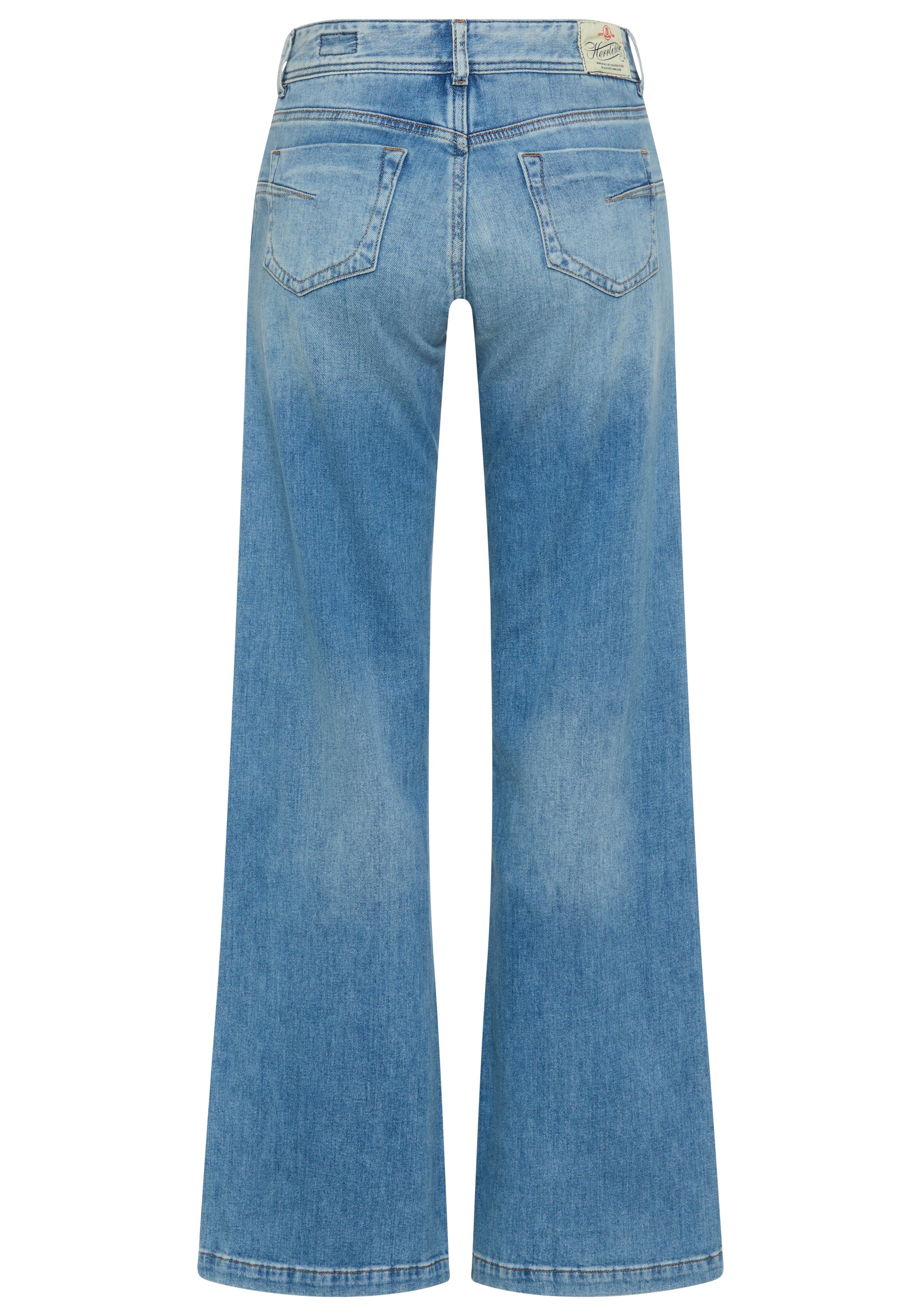 Herrlicher 5-Pocket-Jeans »Edna Denim Stretch« mit weitem Bein, Flared Fit
