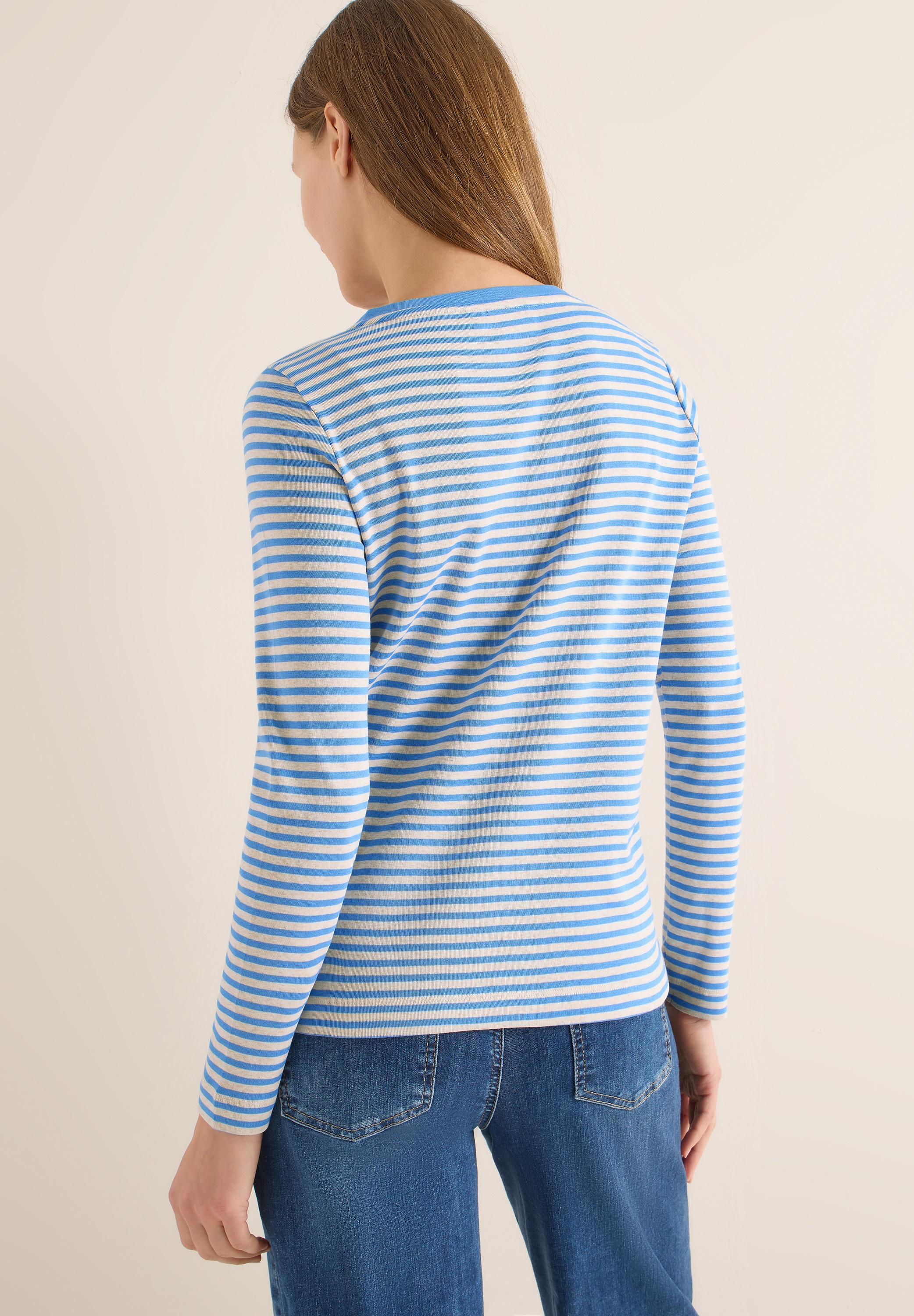 Cecil Langarmshirt im Streifen-Look