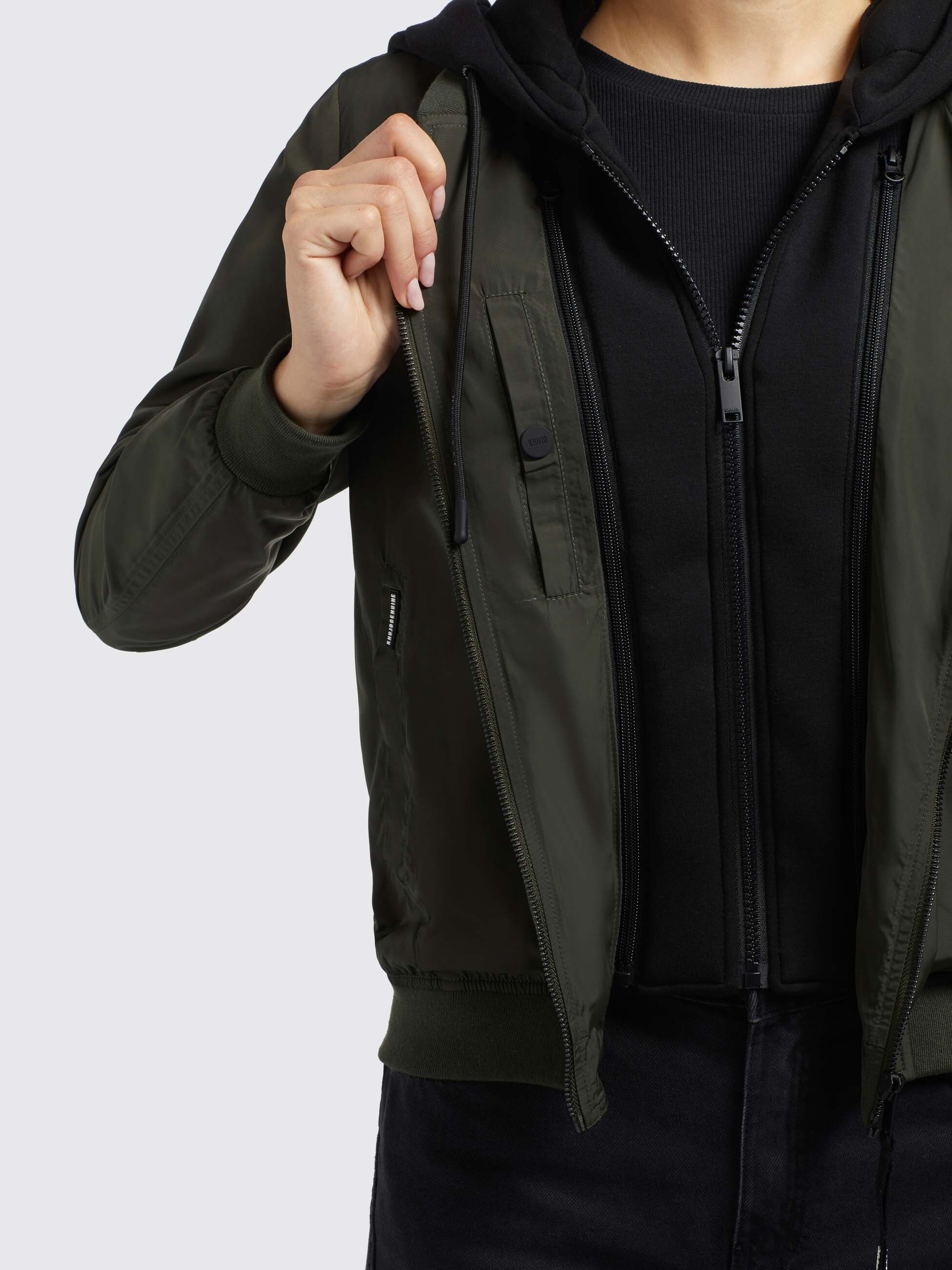 khujo Bomberjacke »PERSEE3«, mit Kapuze