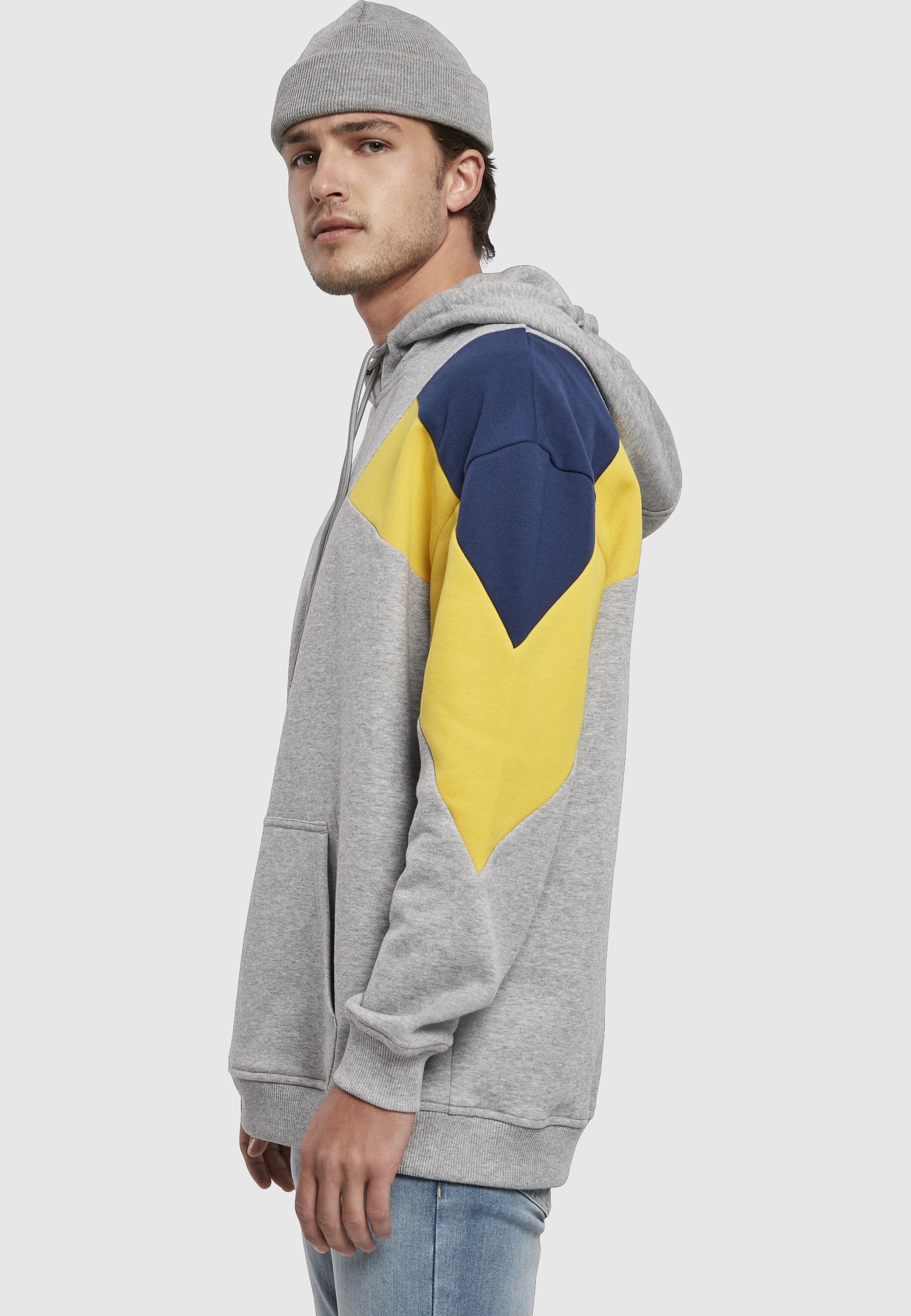 URBAN CLASSICS Sweatshirt »Urban Classics Herren Oversize 3-Tone Hoody«, 1 Stk.
