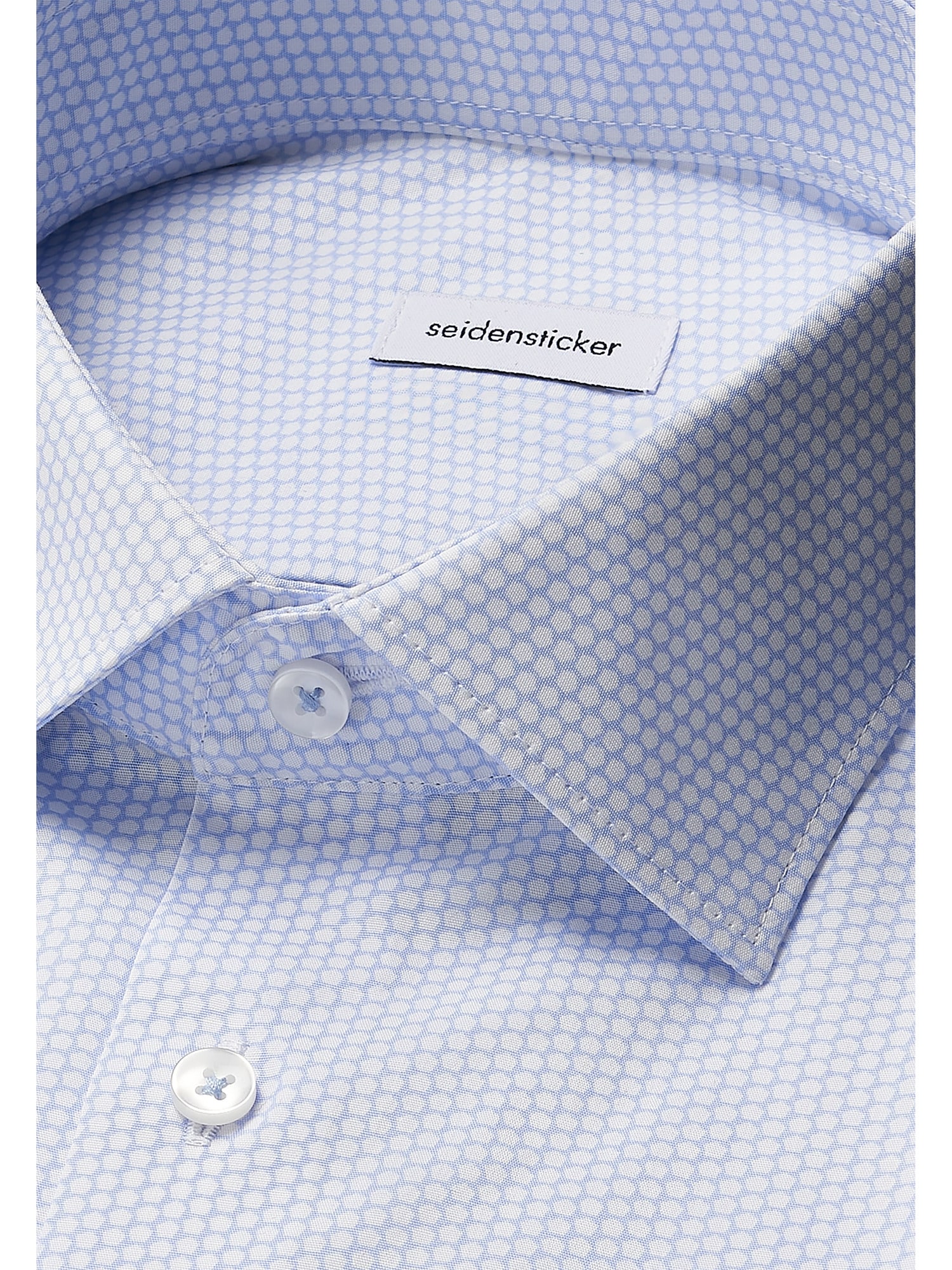 seidensticker Businesshemd »Schwarze Rose«, Shaped 1/1 Kentkragen Druck